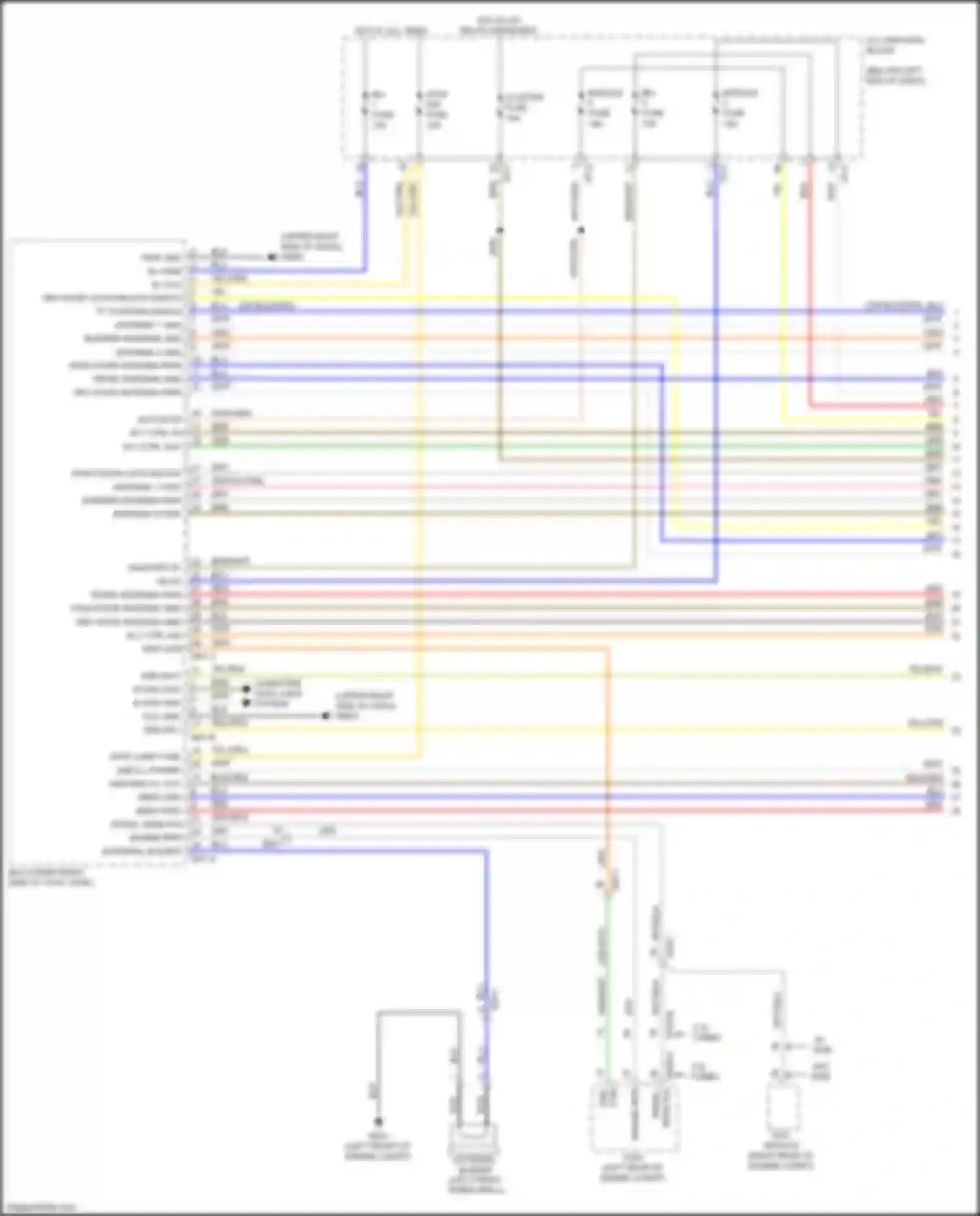Wiring diagram wheel) for Kia Stinger I (2017-2021) (1 of 1)