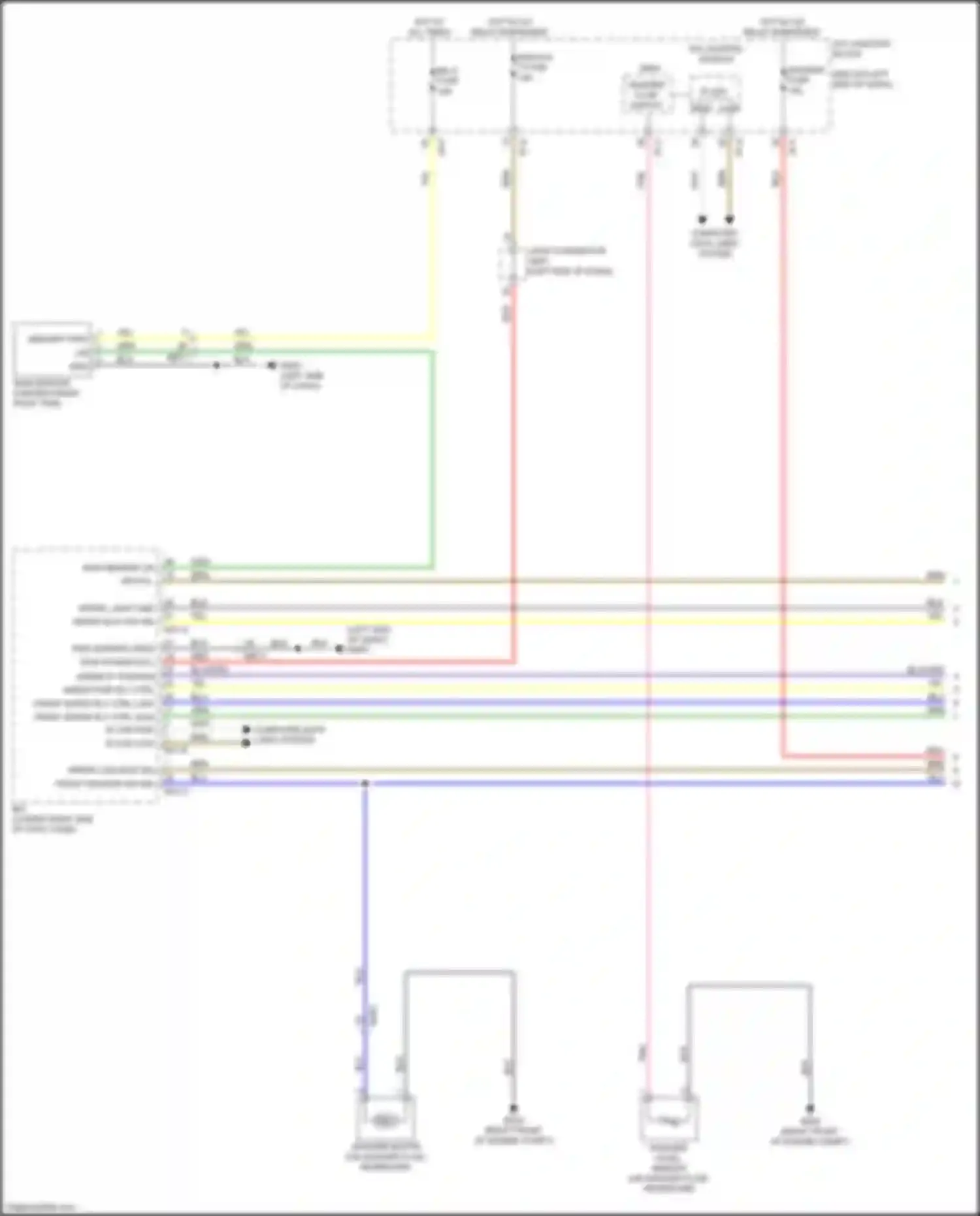 Wiring diagram wiper 'p' position for Kia Stinger I (2017-2021) (2 of 4)