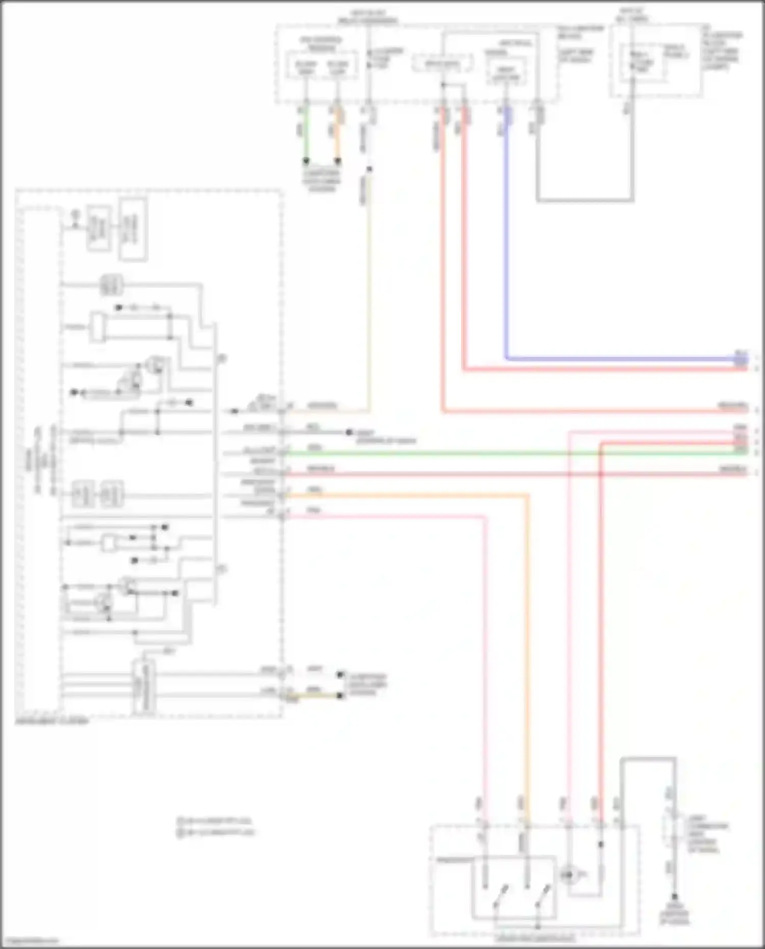 Car Wiring Diagrams for Telluride Kia I facelift (2022-2024): Instrument illumination circuit (1 of 4)