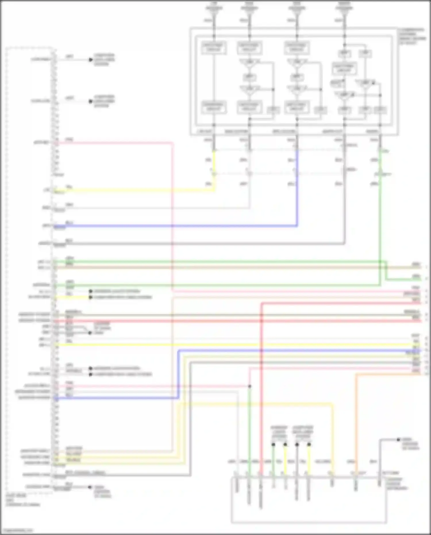 Telluride Kia I facelift (2022-2024): Navigation circuit, w/o amplifier (1 of 4)