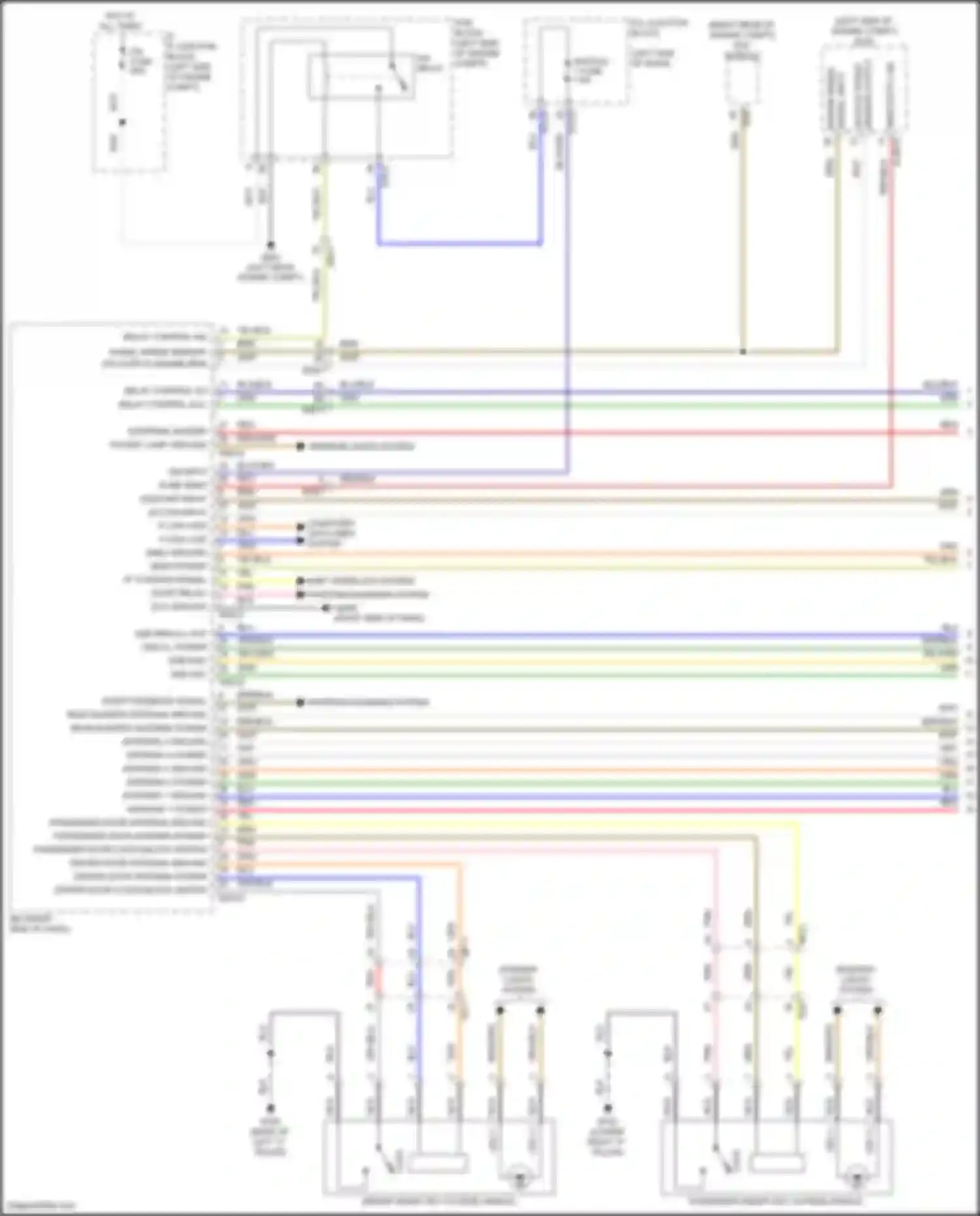 Wiring diagram antenna 3 power for Kia Telluride I facelift (2022-2024) (2 of 2)