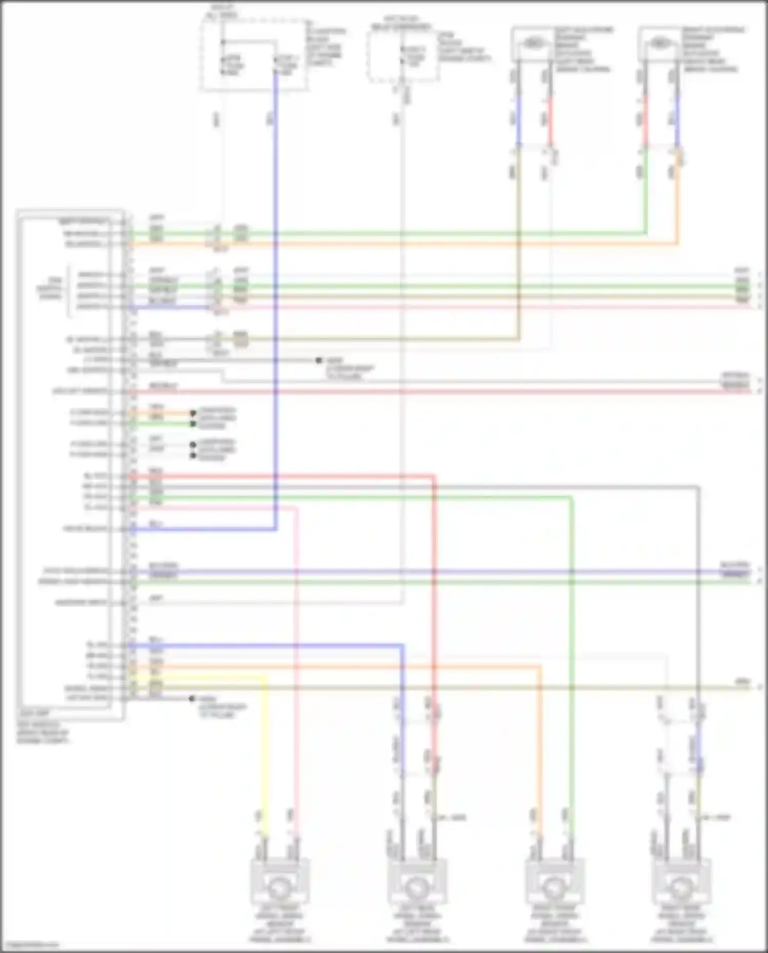 Wiring diagram auto hold switch for Kia Telluride I facelift (2022-2024) (1 of 2)