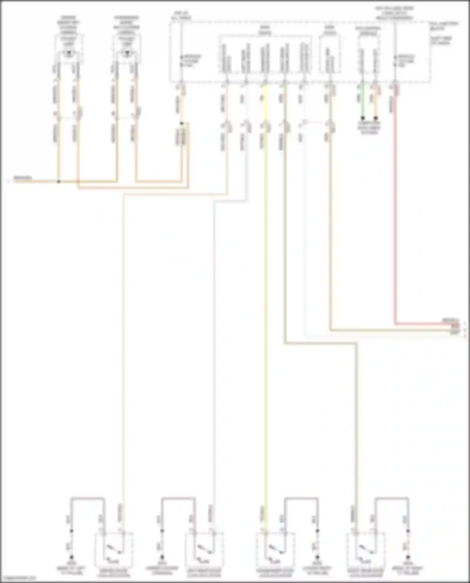 Wiring diagram door switch for Kia Telluride I facelift (2022-2024) (1 of 1)