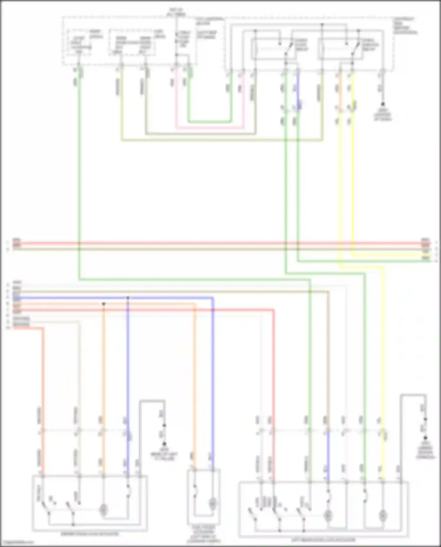 Wiring diagram driver door lock actuator for Kia Telluride I facelift (2022-2024) (3 of 7)
