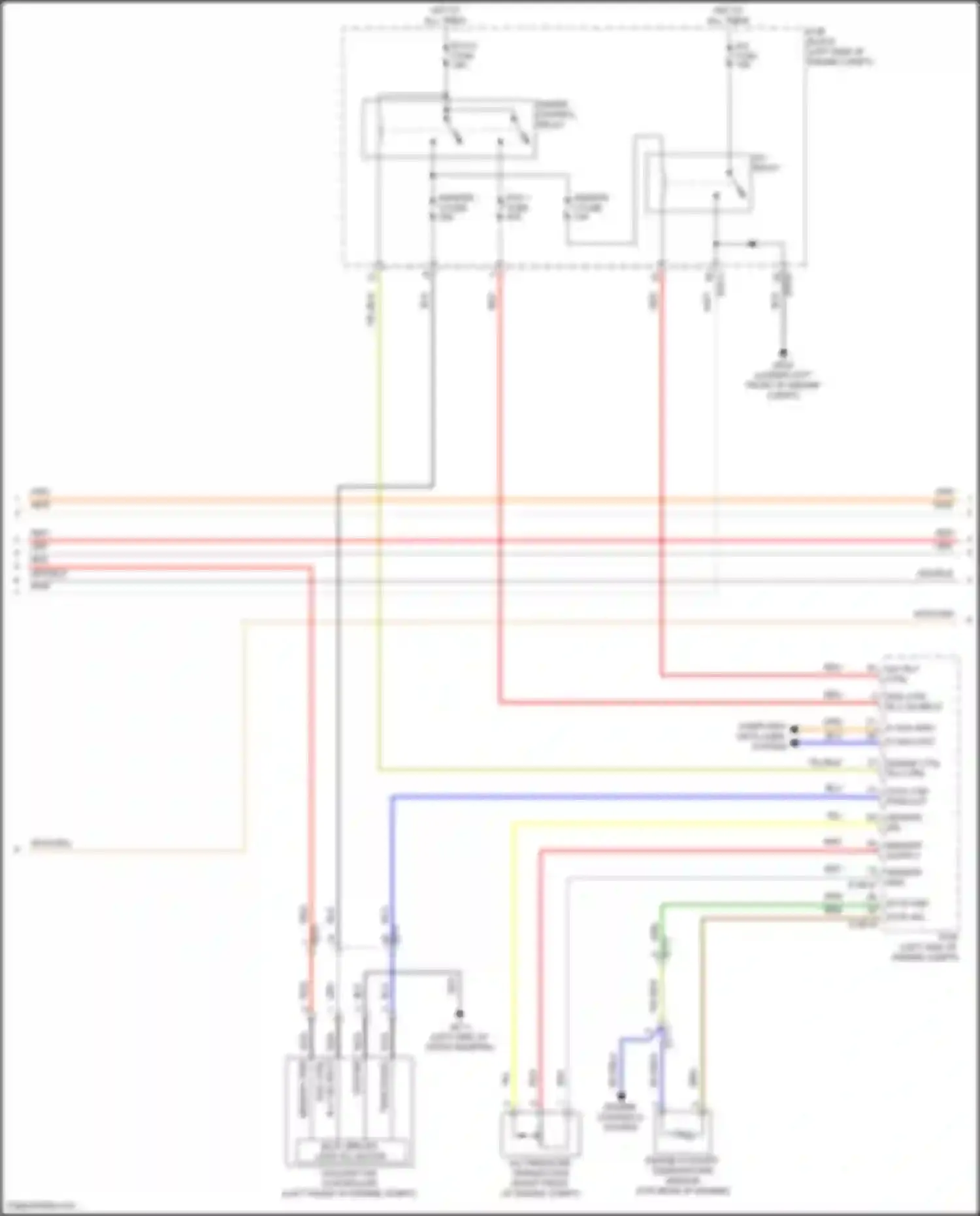 Wiring diagram ecu 1 fuse for Kia Telluride I facelift (2022-2024) (1 of 3)