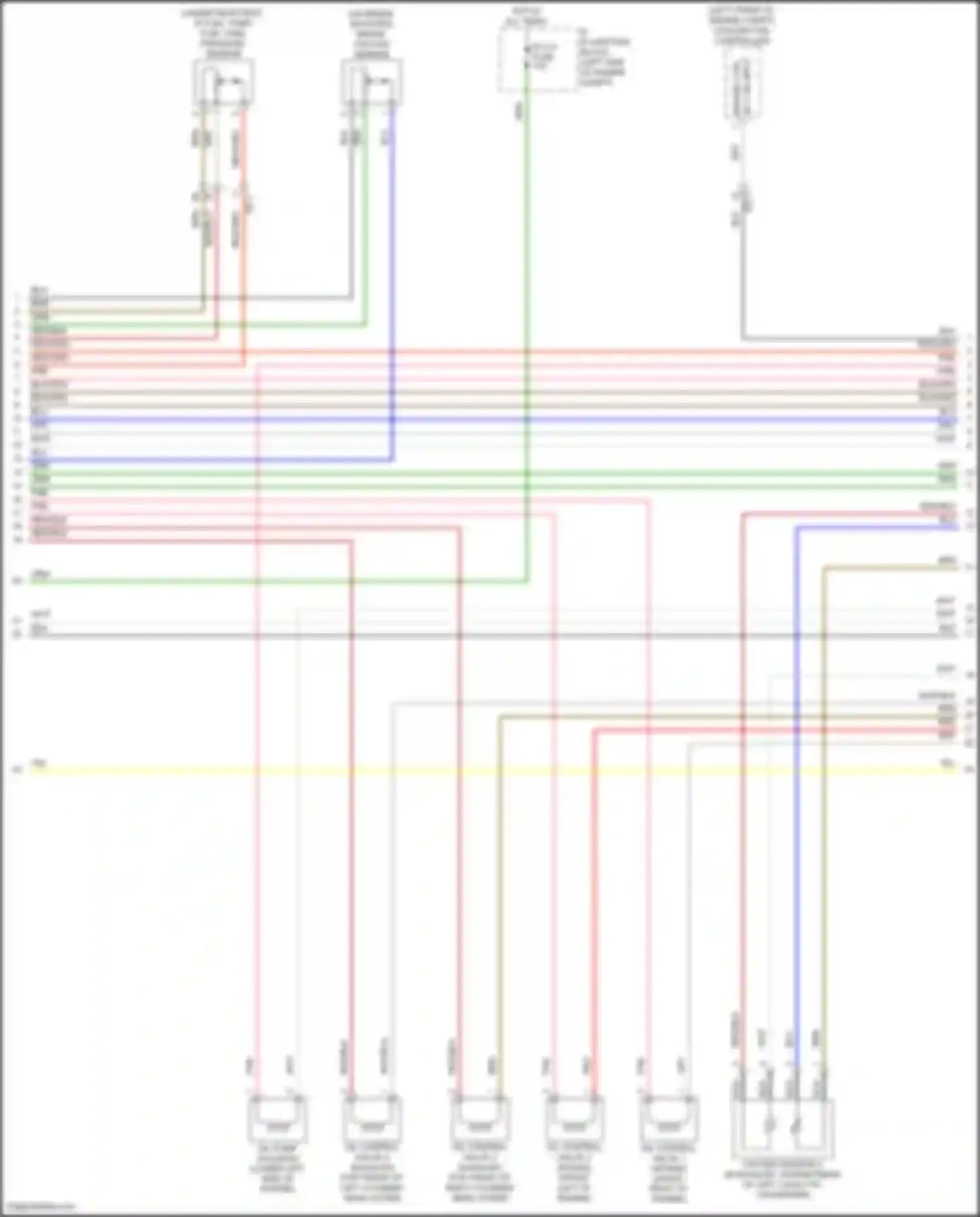 Wiring diagram ecu 6 fuse for Kia Telluride I facelift (2022-2024) (2 of 2)