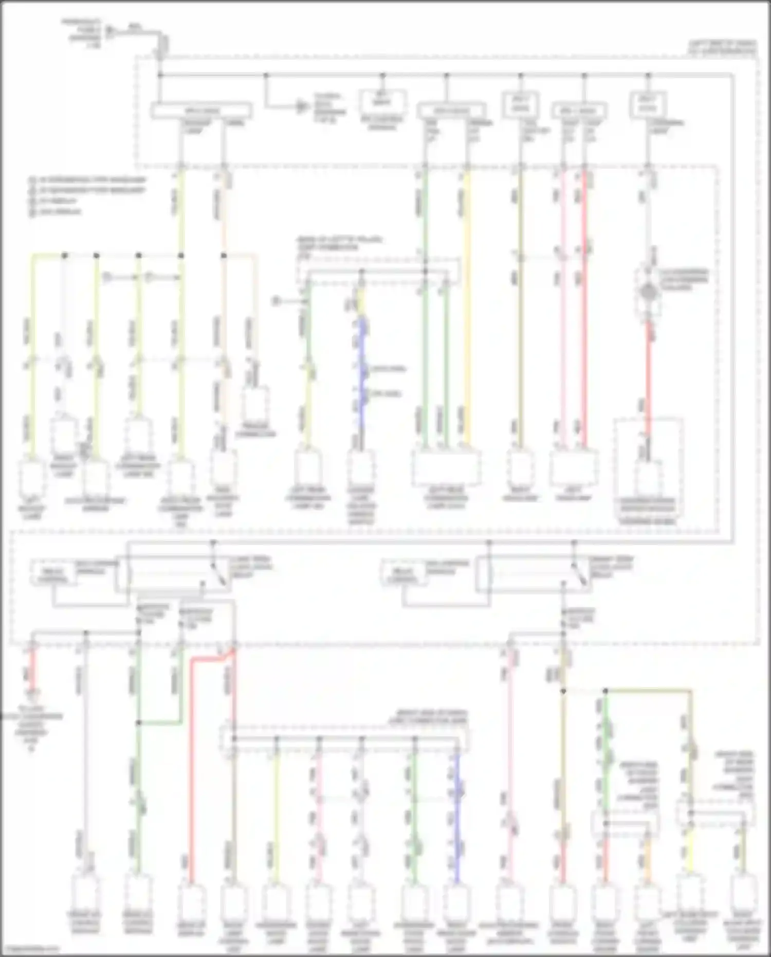 Wiring diagram electrochromic mirror for Kia Telluride I facelift (2022-2024) (5 of 6)