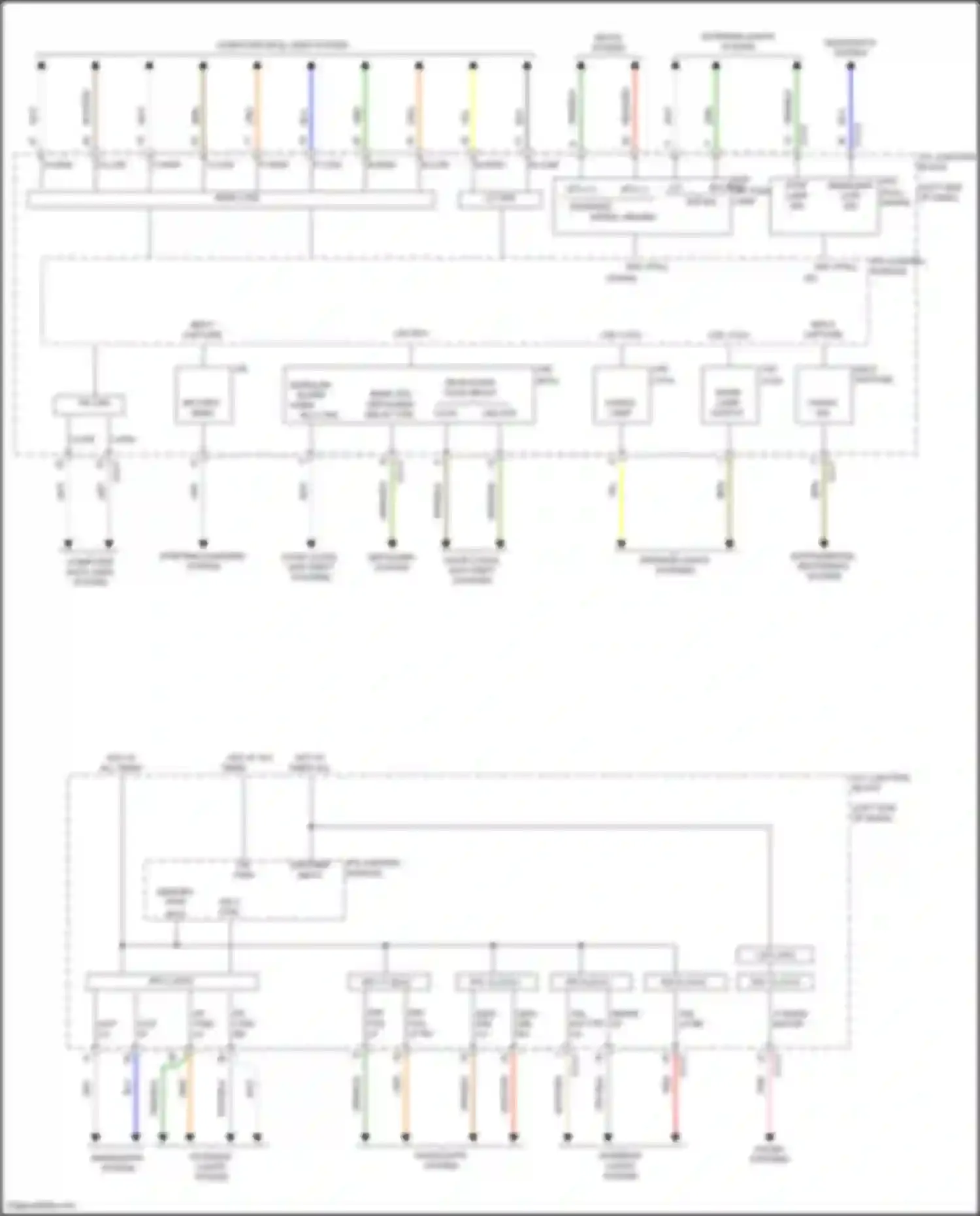 Wiring diagram h/lp hi rh for Kia Telluride I facelift (2022-2024) (3 of 4)