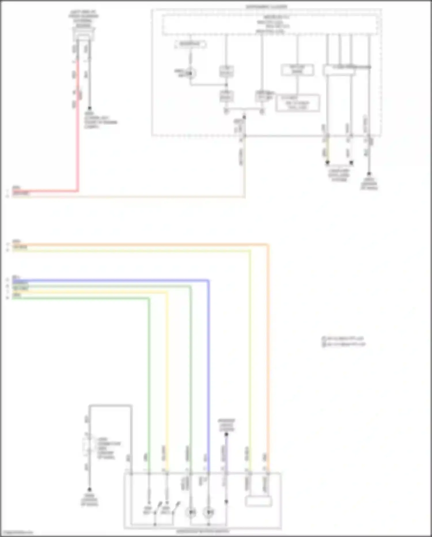 Wiring diagram instrument cluster for Kia Telluride I facelift (2022-2024) (17 of 37)