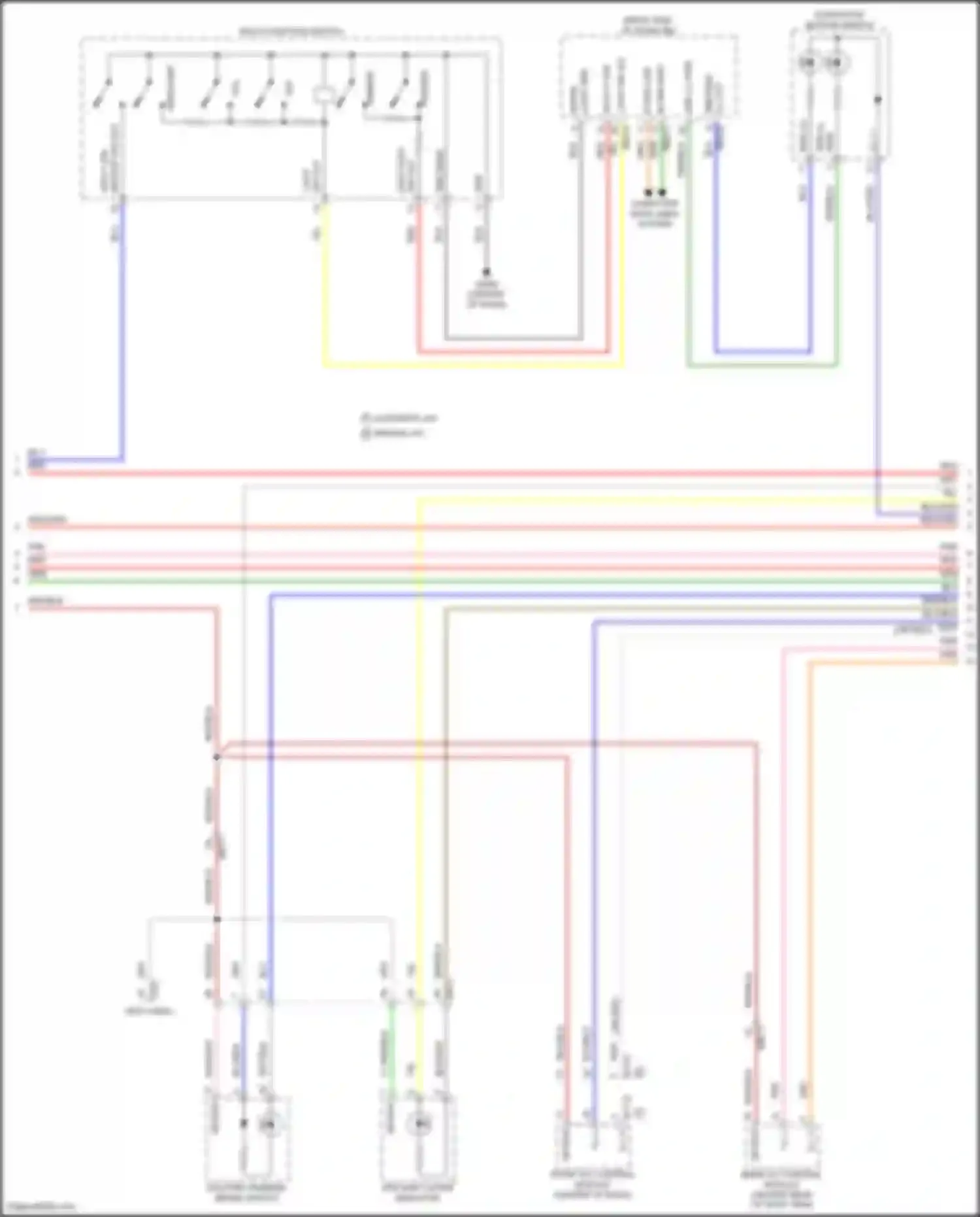 Wiring diagram multi- function switch for Kia Telluride I facelift (2022-2024) (8 of 10)