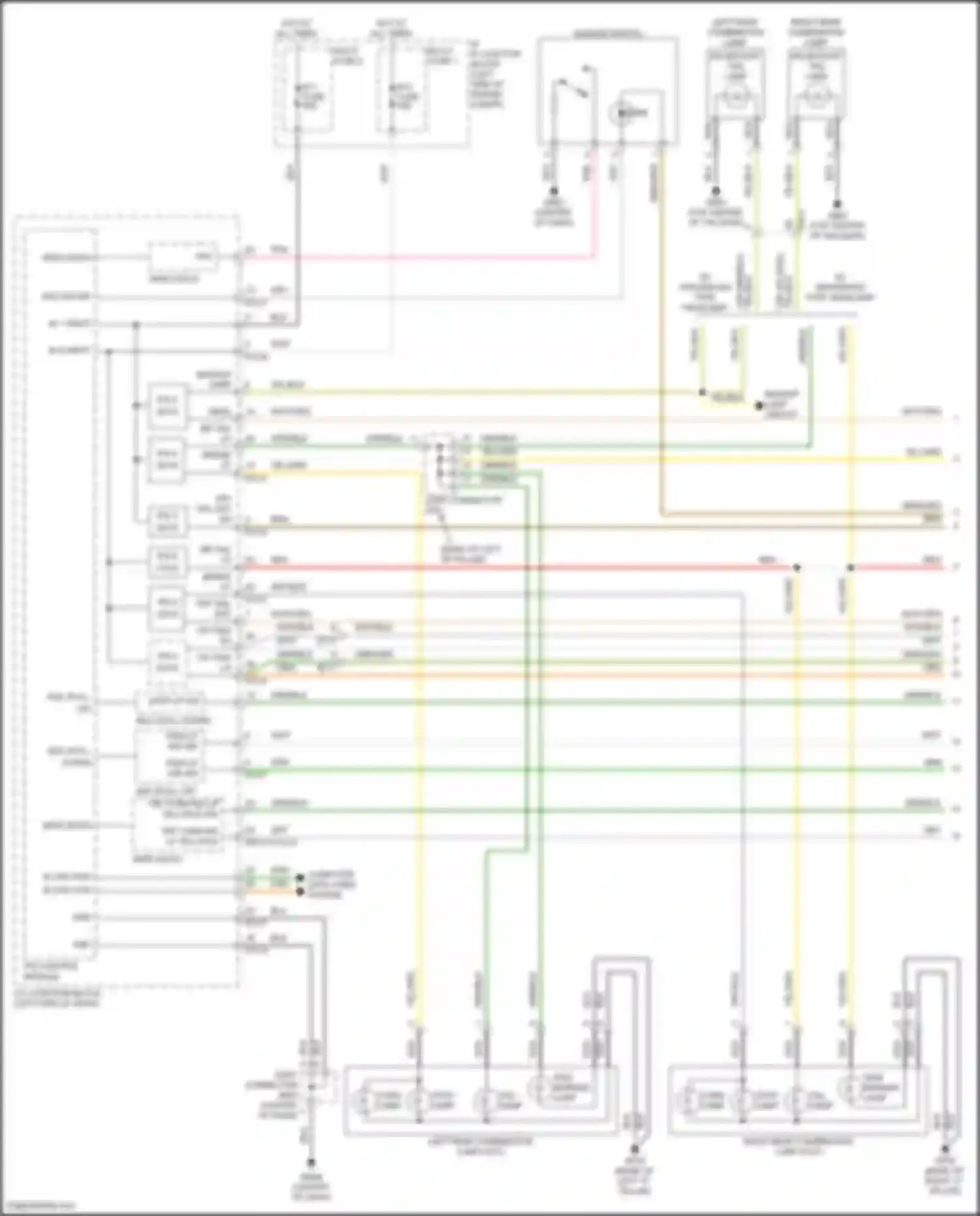 Wiring diagram multi fuse 1 for Kia Telluride I facelift (2022-2024) (7 of 10)