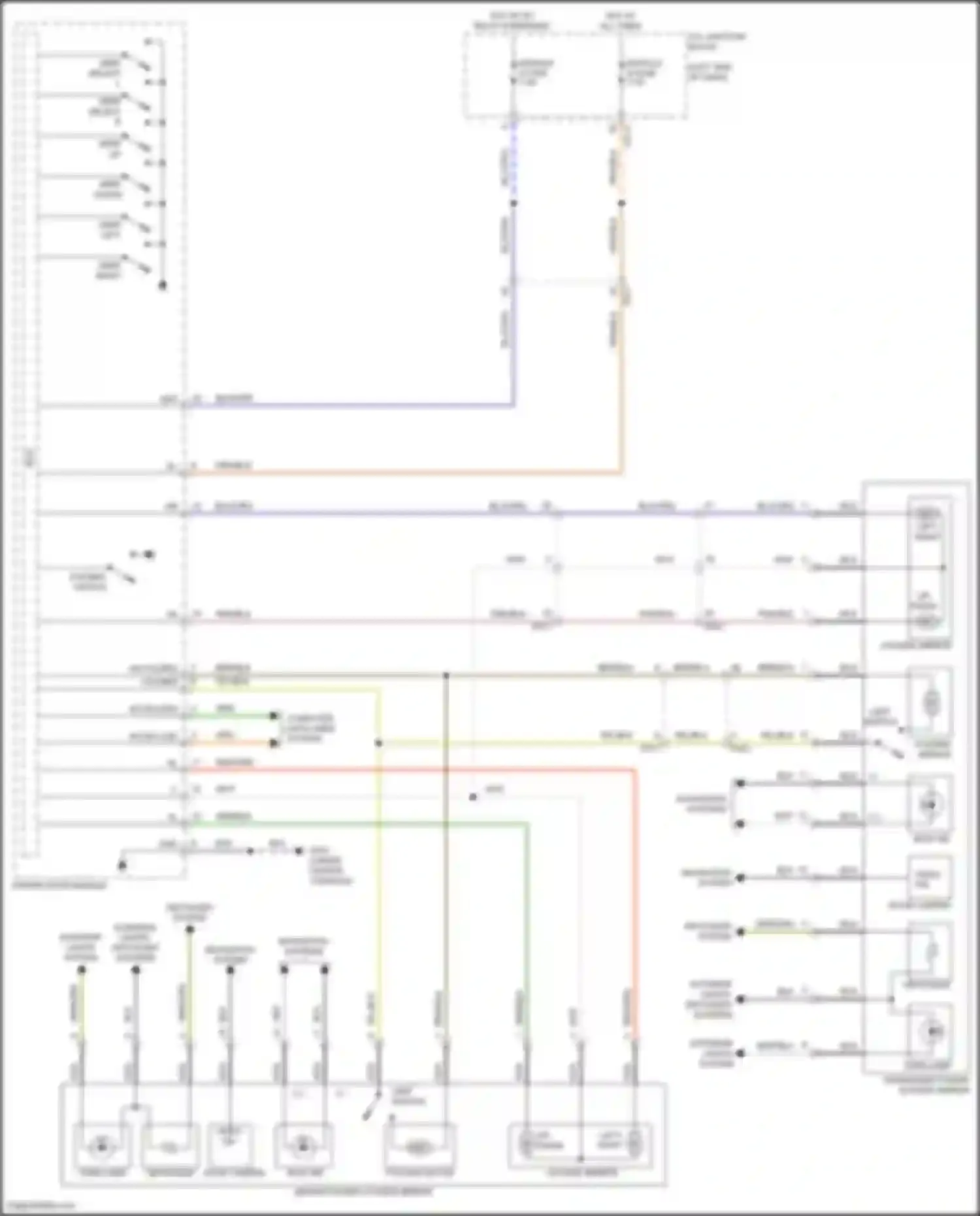 Wiring diagram navigation system for Kia Telluride I facelift (2022-2024) (6 of 14)