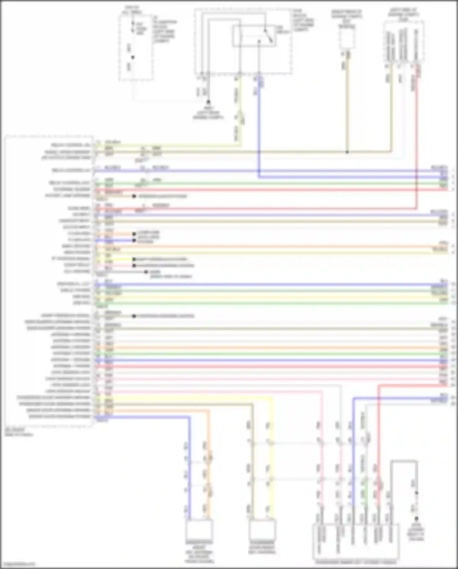 Wiring diagram passenger smart key outside handle for Kia Telluride I facelift (2022-2024) (4 of 7)