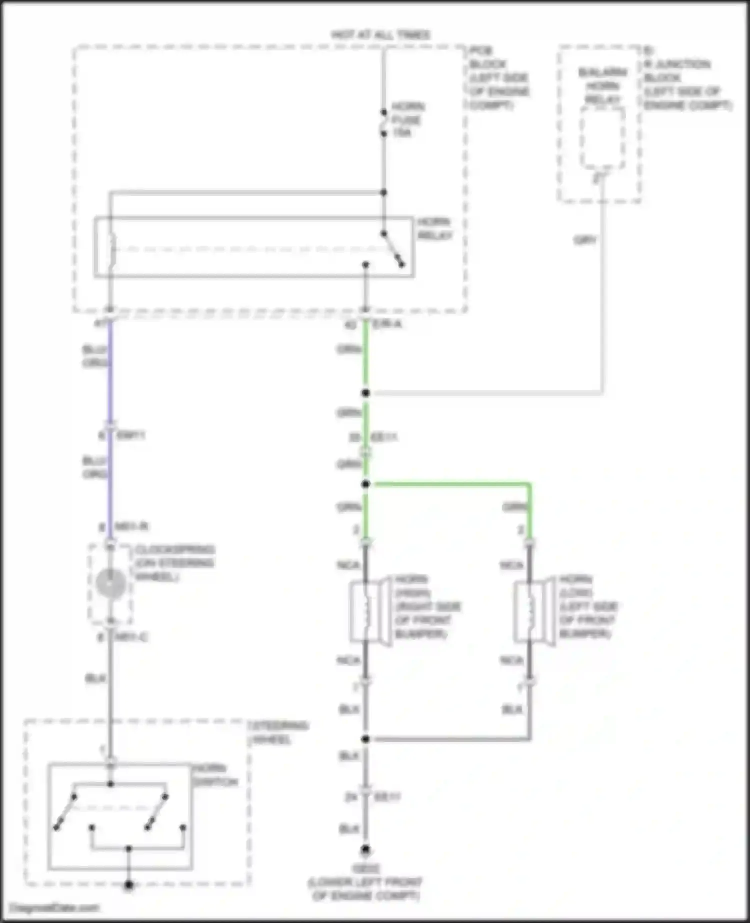 Wiring diagram pcb block for Kia Telluride I facelift (2022-2024) (6 of 18)