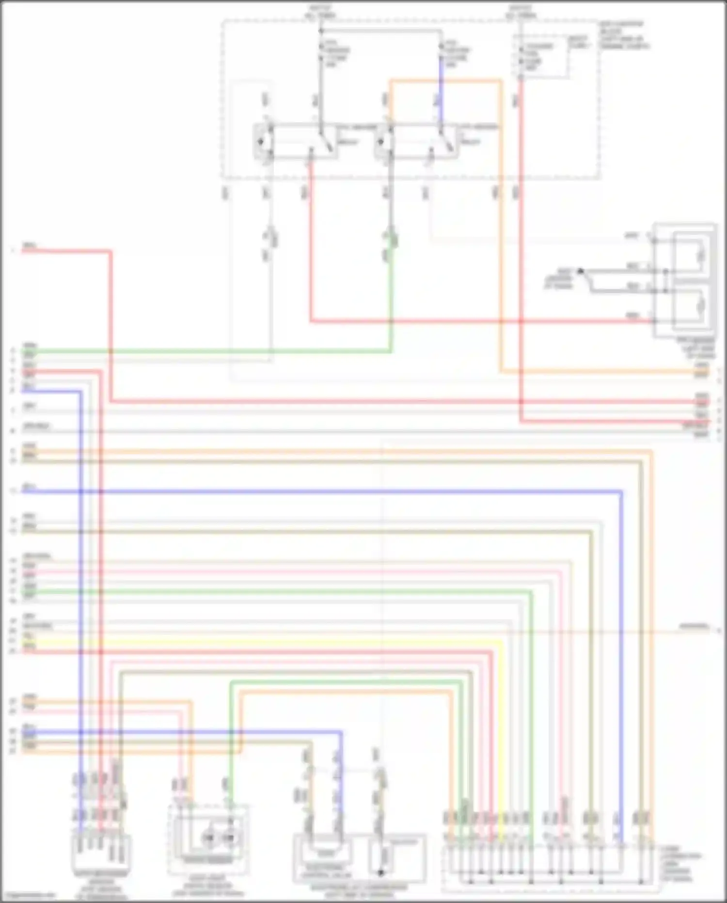 Wiring diagram ptc heater 1 fuse for Kia Telluride I facelift (2022-2024) (1 of 2)