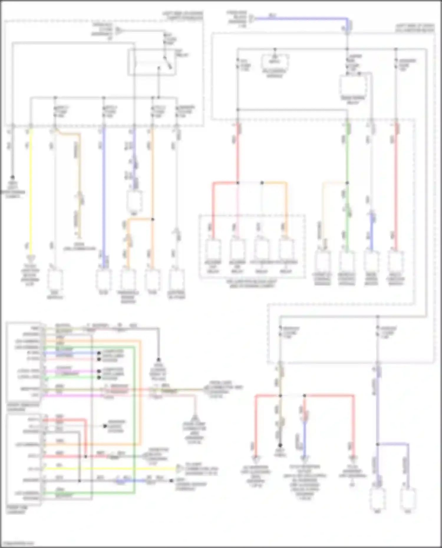 Wiring diagram ptc heater 2 relay for Kia Telluride I facelift (2022-2024) (3 of 3)