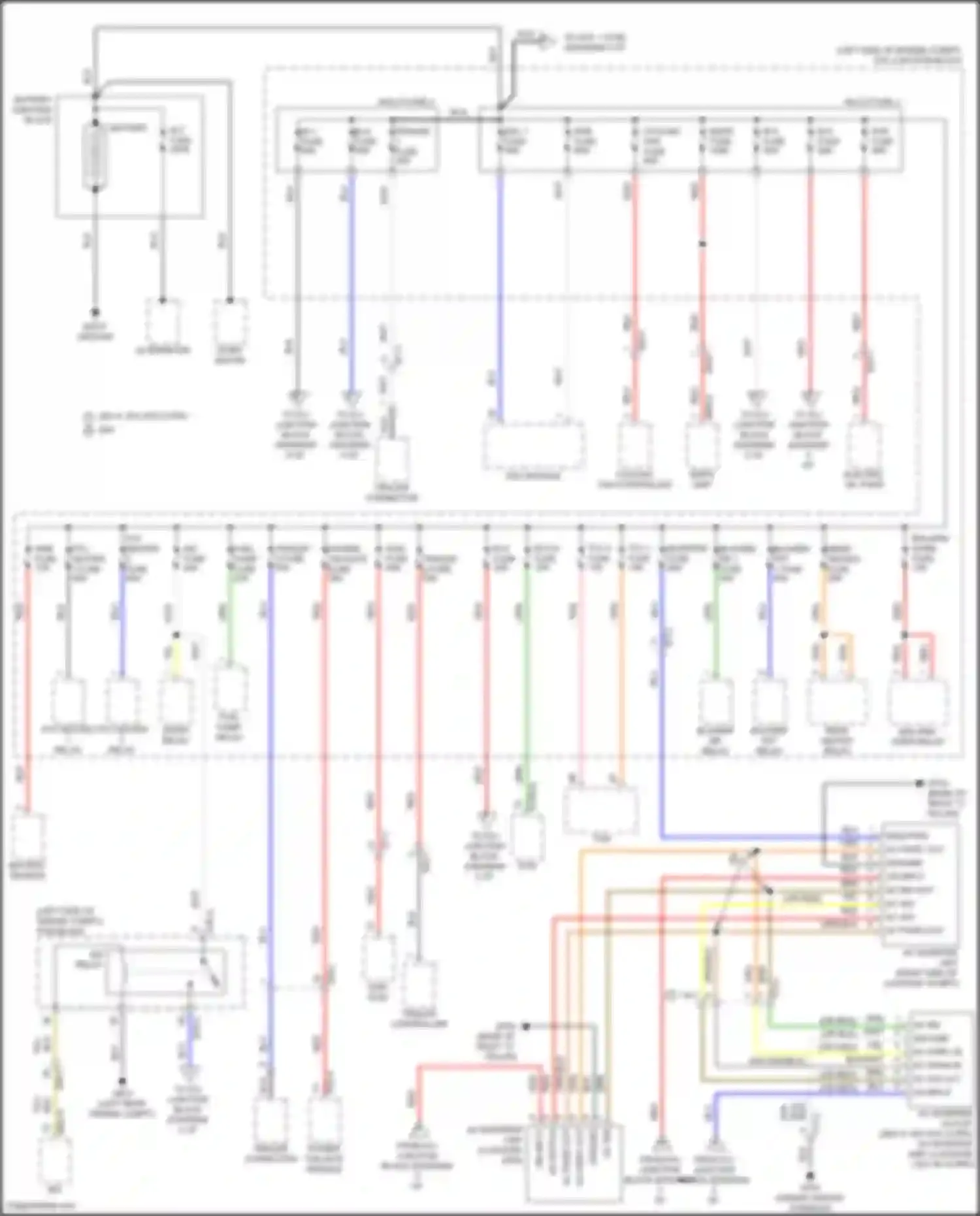 Wiring diagram rear heated relay for Kia Telluride I facelift (2022-2024) (3 of 3)