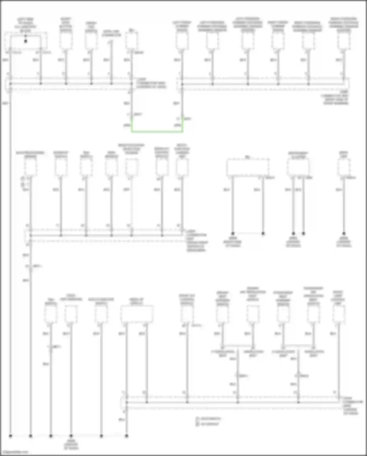Wiring diagram rear occupant detection sensor for Kia Telluride I facelift (2022-2024) (1 of 3)