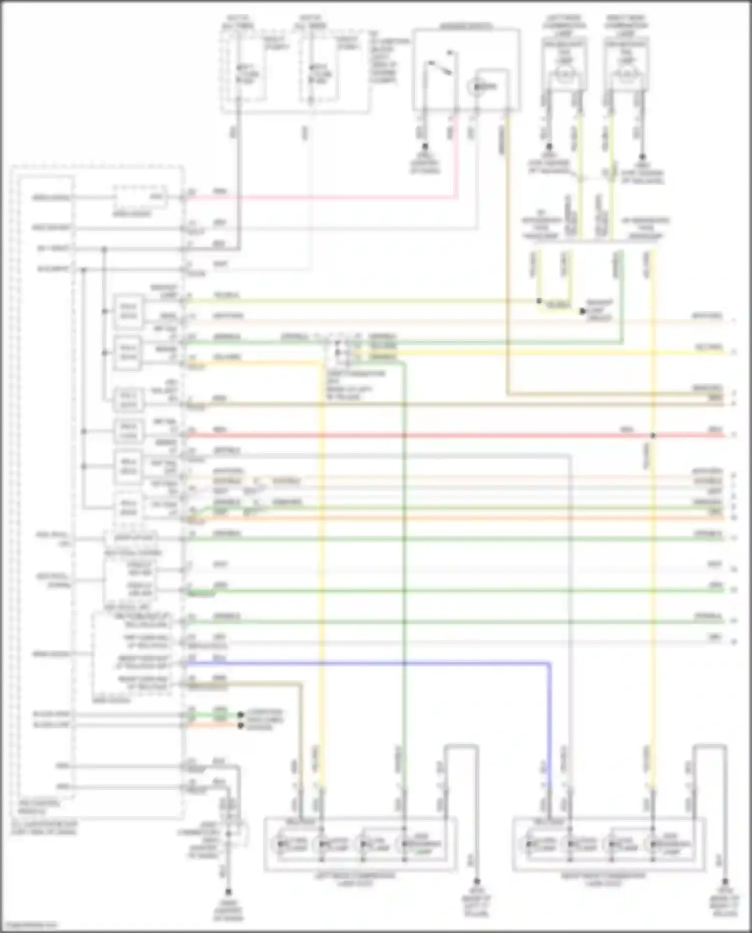 Wiring diagram rear turn sig lp telltale sw lh icu-c for Kia Telluride I facelift (2022-2024) (1 of 1)