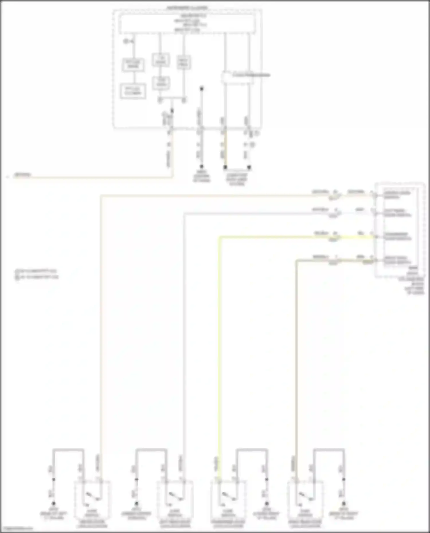Wiring diagram right rear door switch icu-d for Kia Telluride I facelift (2022-2024) (1 of 1)
