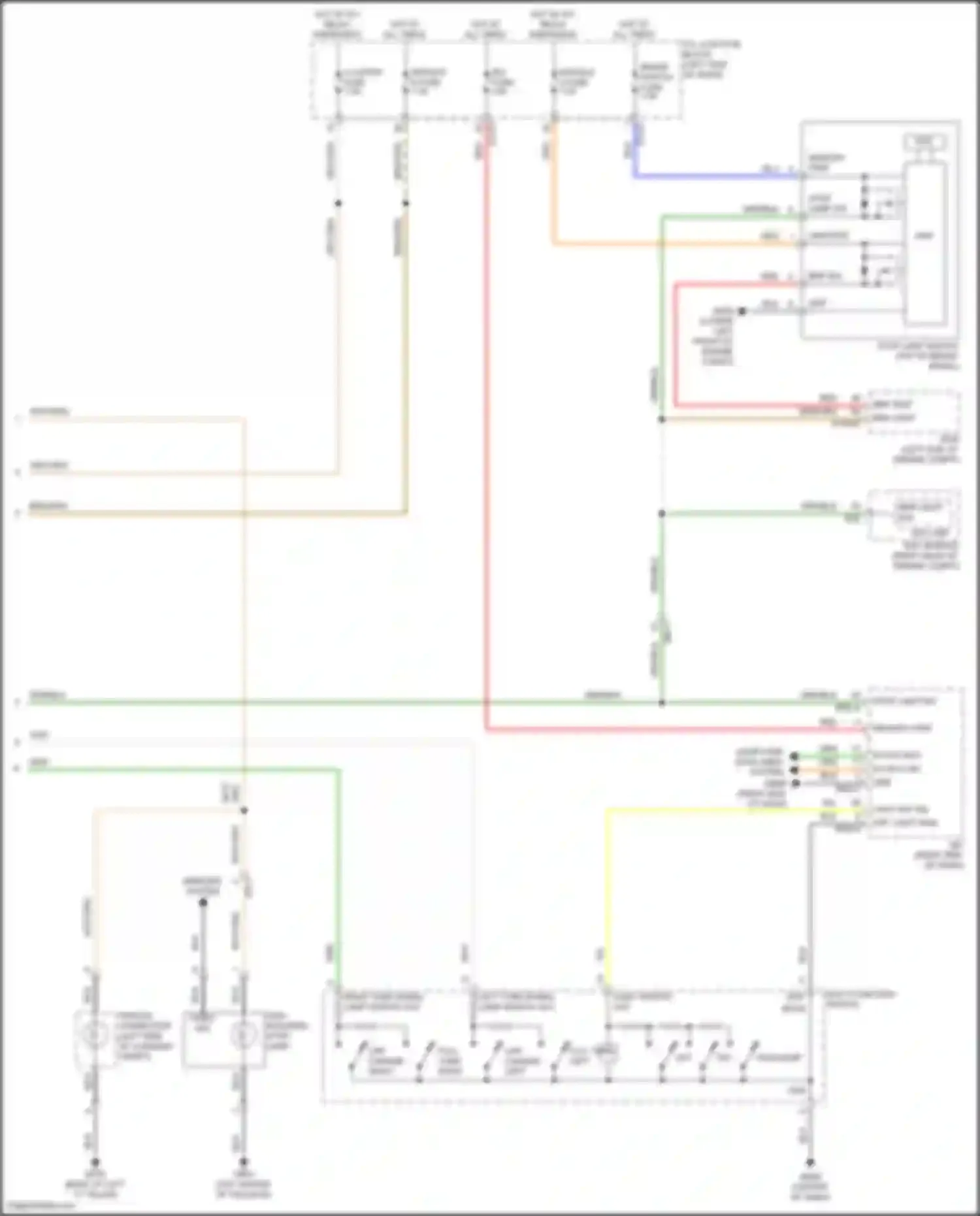 Wiring diagram right turn signal lamp switch out for Kia Telluride I facelift (2022-2024) (1 of 1)