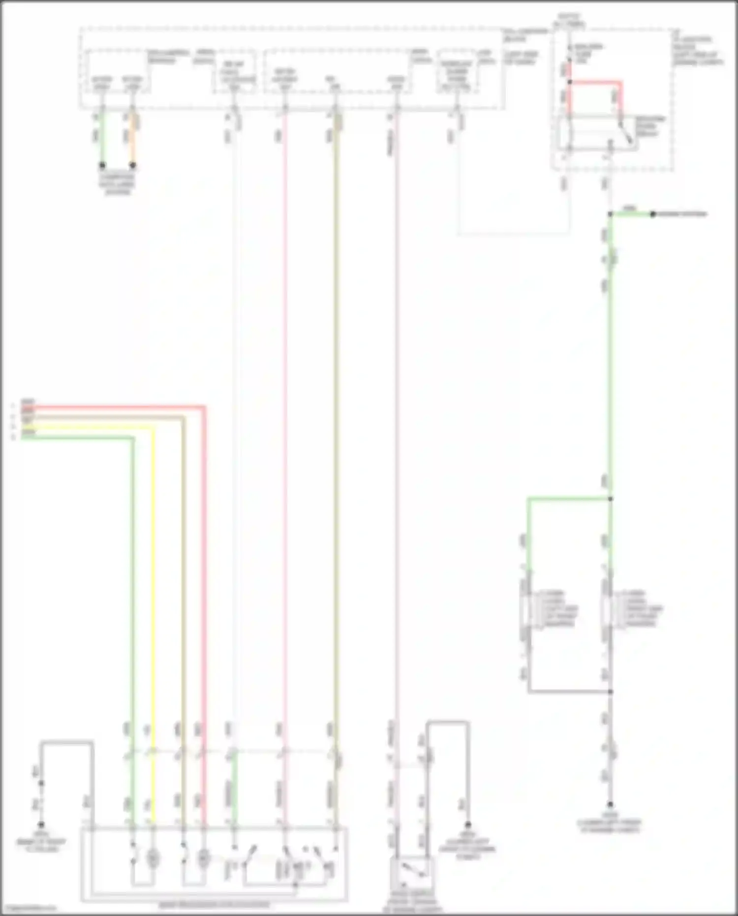 Wiring diagram rr dr child lk status sw for Kia Telluride I facelift (2022-2024) (1 of 2)