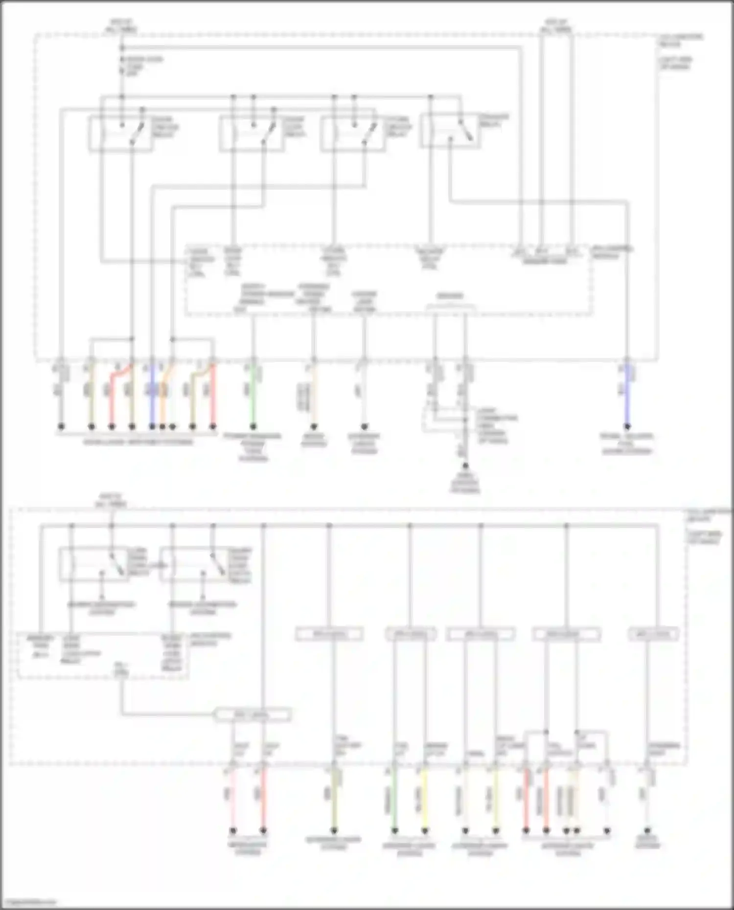 Wiring diagram safety power window enable out for Kia Telluride I facelift (2022-2024) (1 of 2)