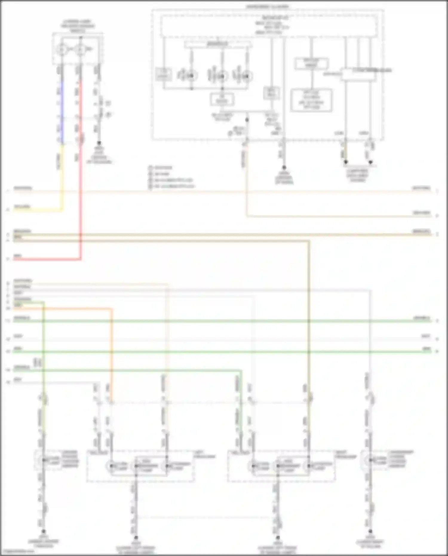 Wiring diagram turn ind for Kia Telluride I facelift (2022-2024) (1 of 2)