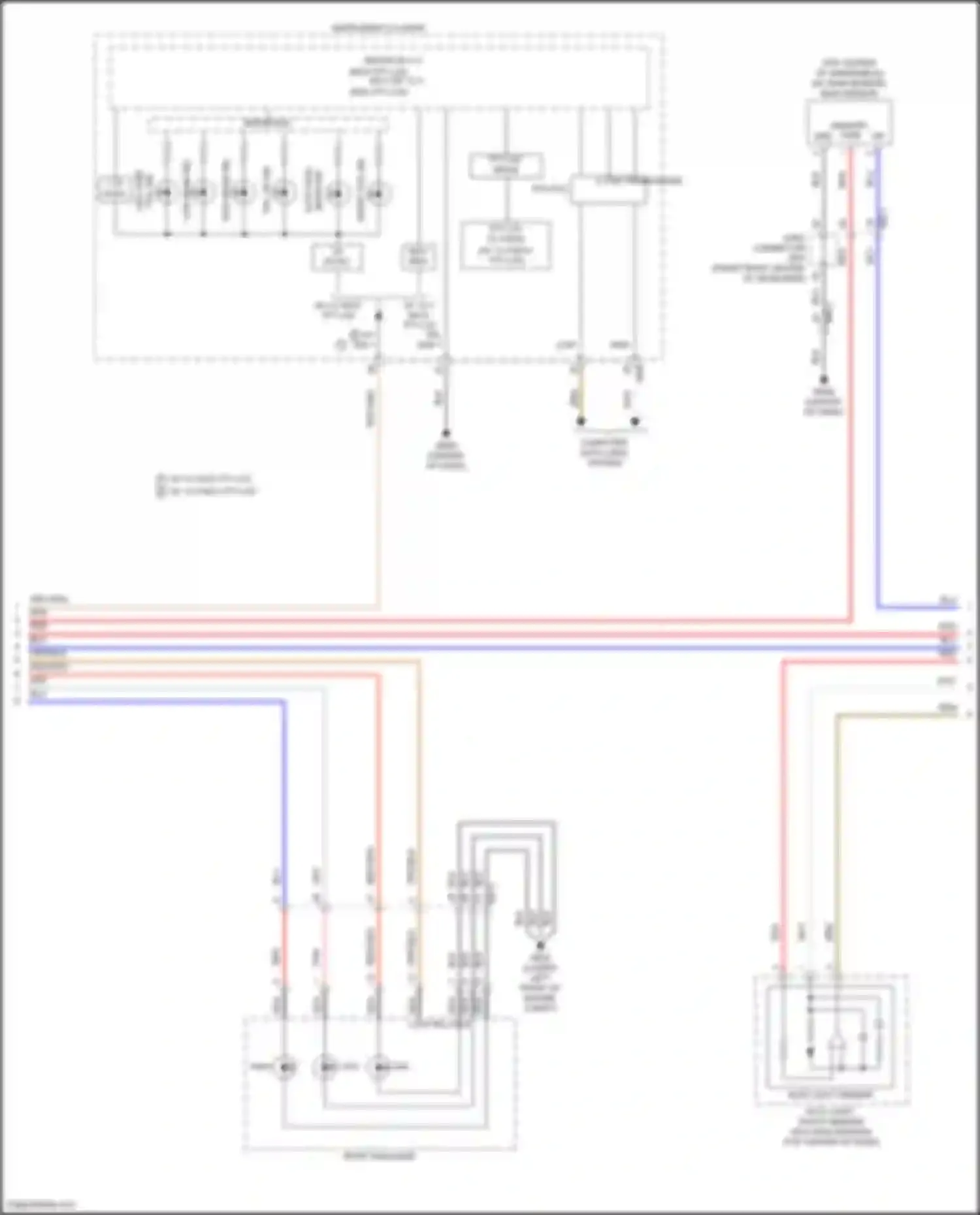Wiring diagram w/ 12.3 inch tft lcd for Kia Telluride I facelift (2022-2024) (2 of 20)