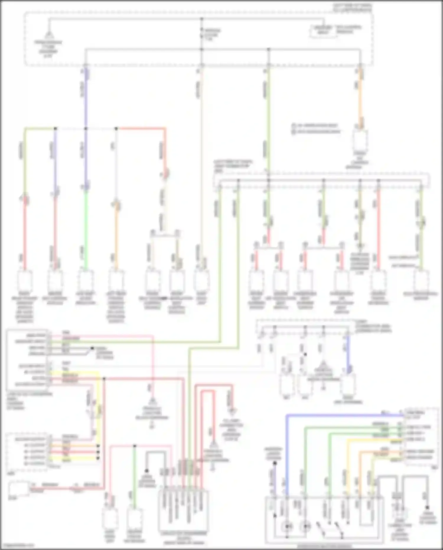 Wiring diagram w/o display for Kia Telluride I facelift (2022-2024) (4 of 4)