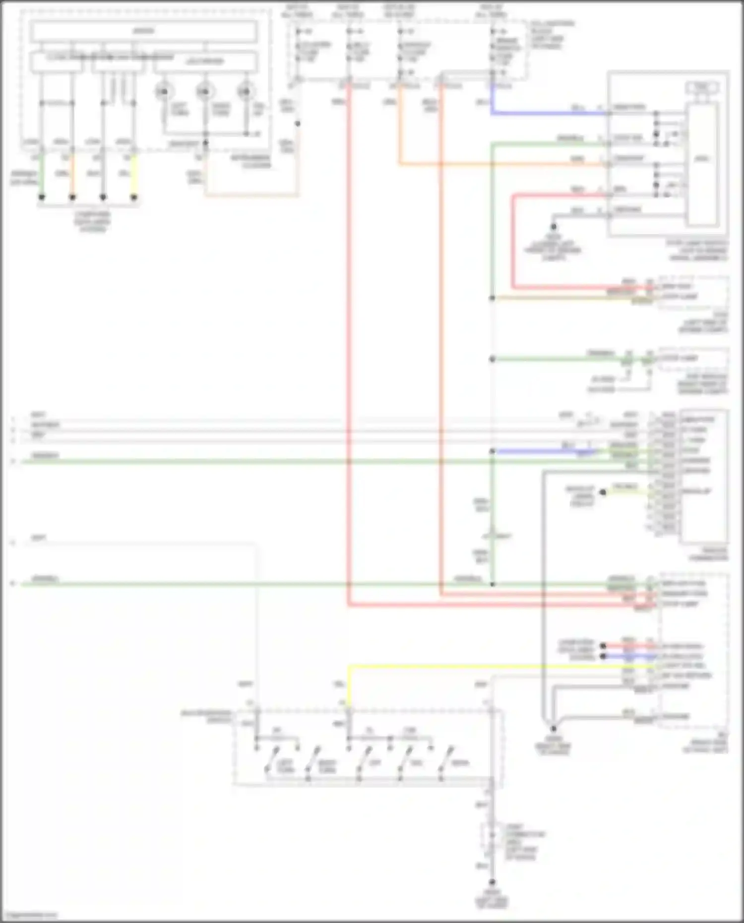 Telluride Kia I (2019-2022): Exterior lamps circuit, w/o led (3 of 3)