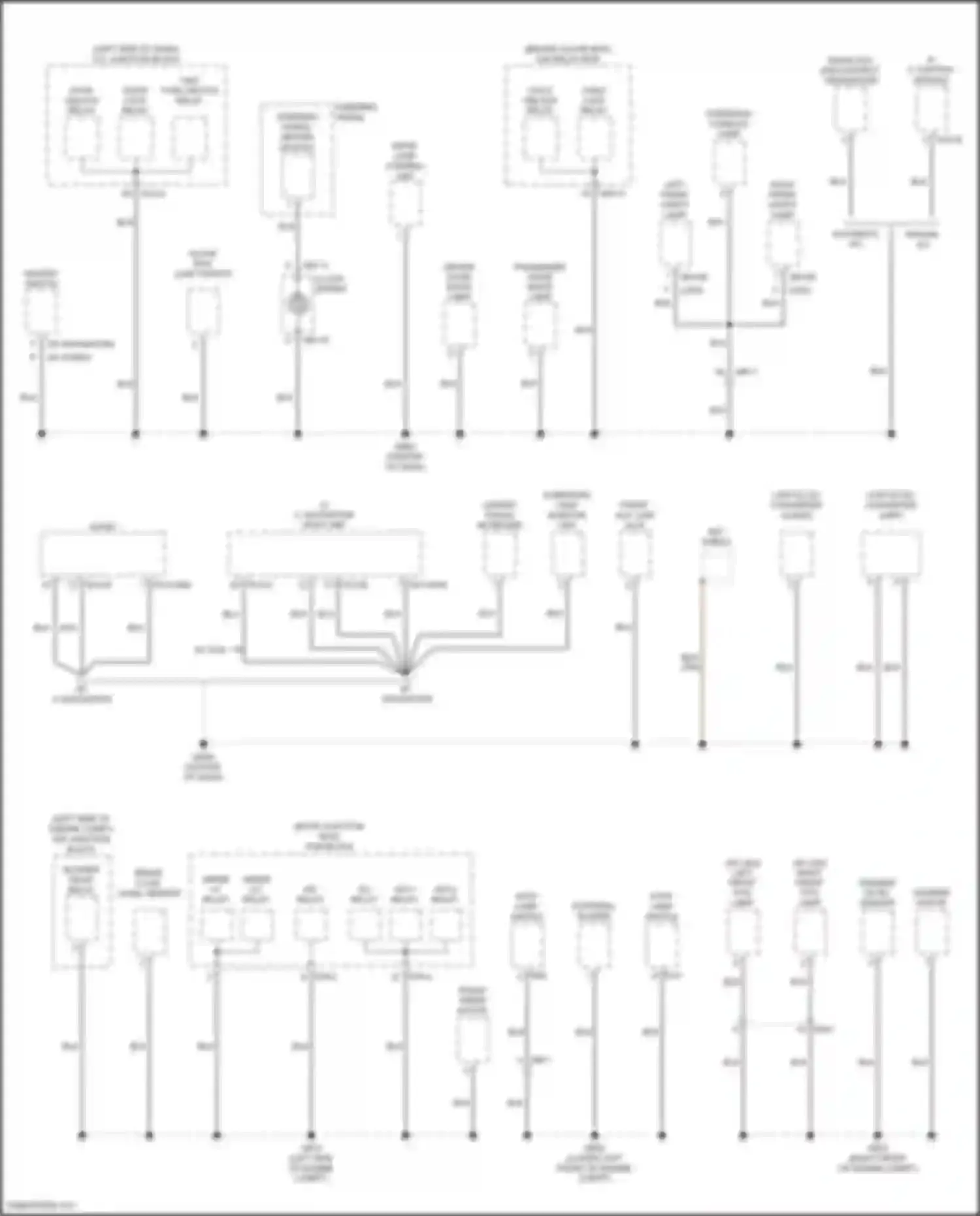 Telluride Kia I (2019-2022): Ground distribution circuit (1 of 8)