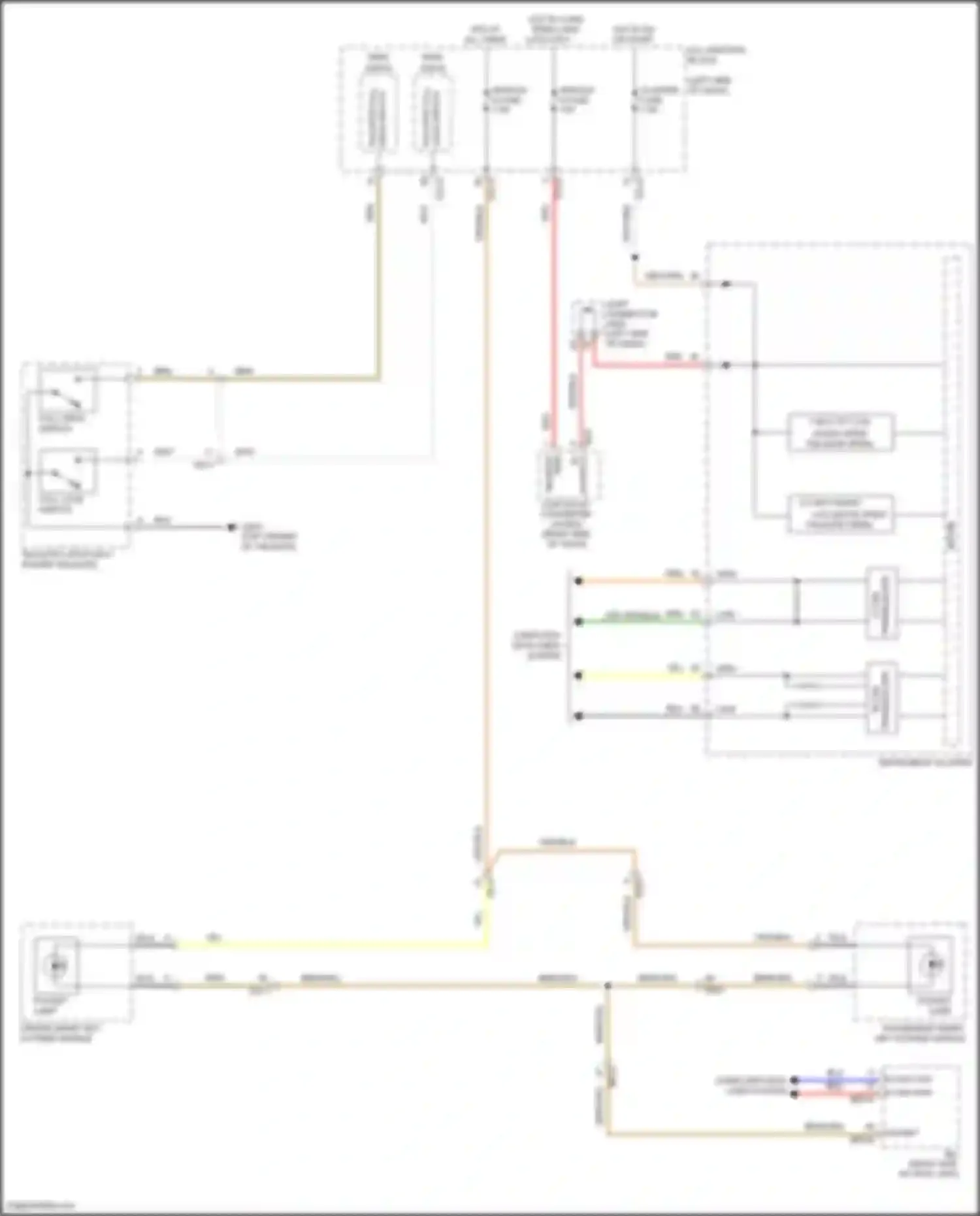 Telluride Kia I (2019-2022): Courtesy lamps circuit (2 of 3)