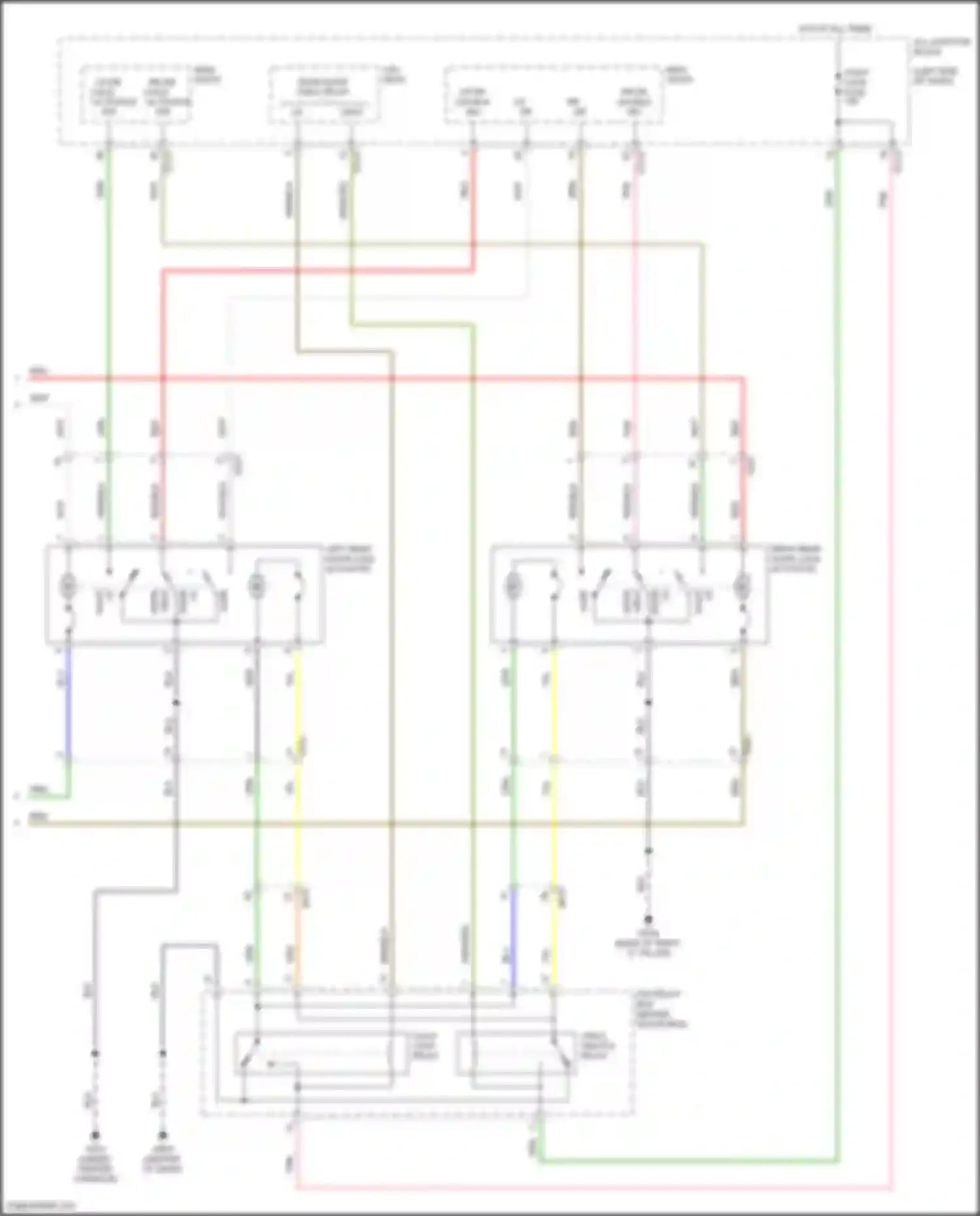 Telluride Kia I (2019-2022): Power door locks circuit (2 of 2)