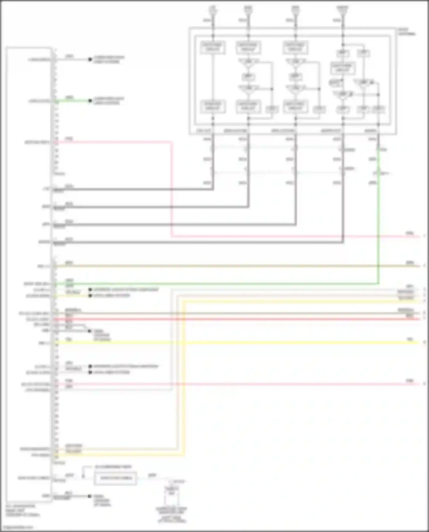 Telluride Kia I (2019-2022): Radio circuit, w/ navigation w/ internal amplifier (1 of 4)
