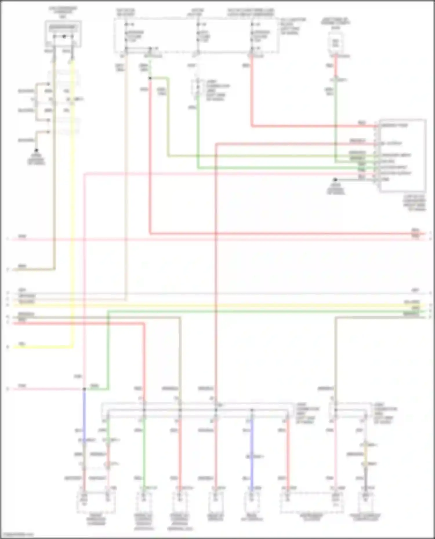 Telluride Kia I (2019-2022): Radio circuit, w/ navigation w/ internal amplifier (2 of 4)