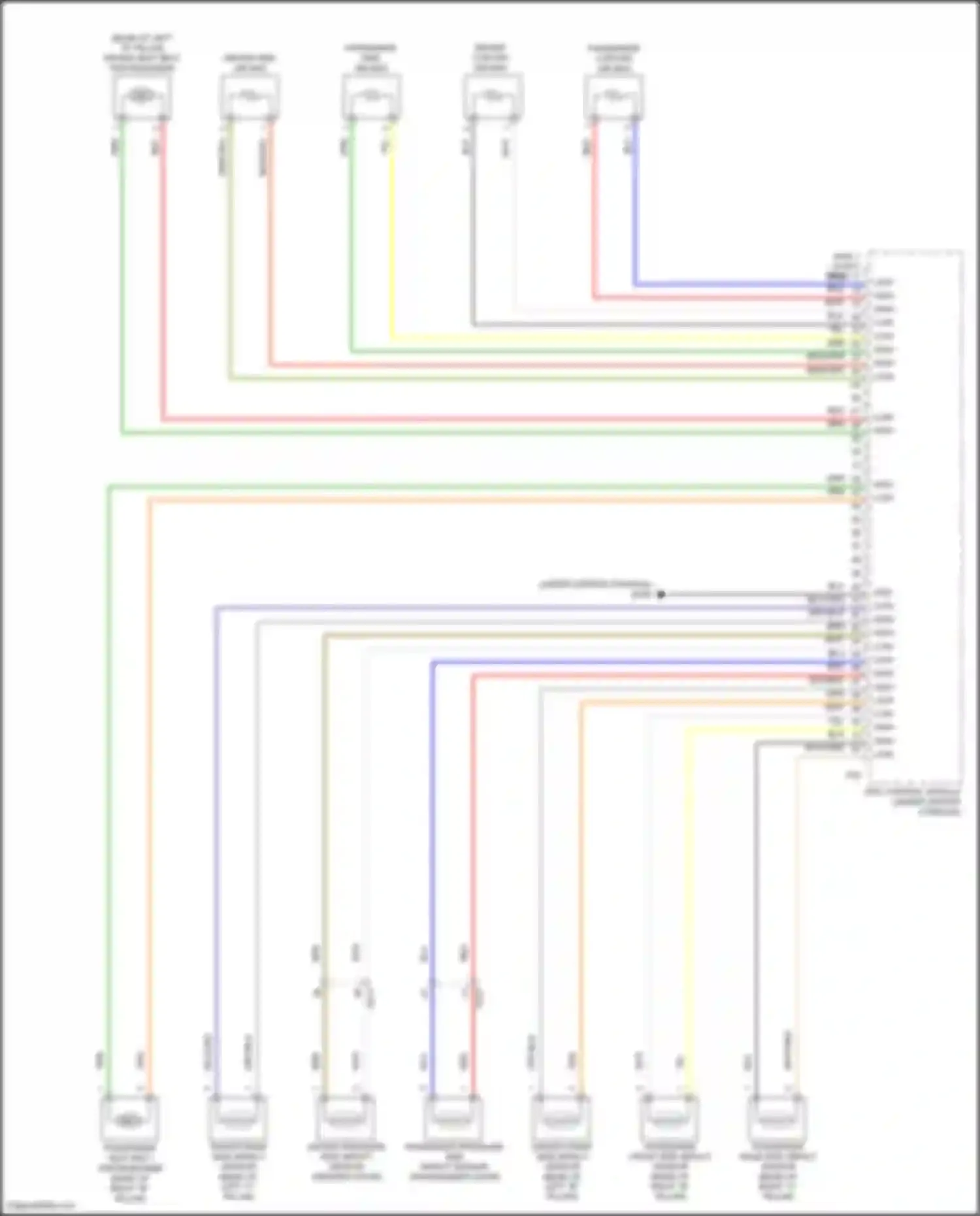Telluride Kia I (2019-2022): Supplemental restraints circuit (3 of 3)
