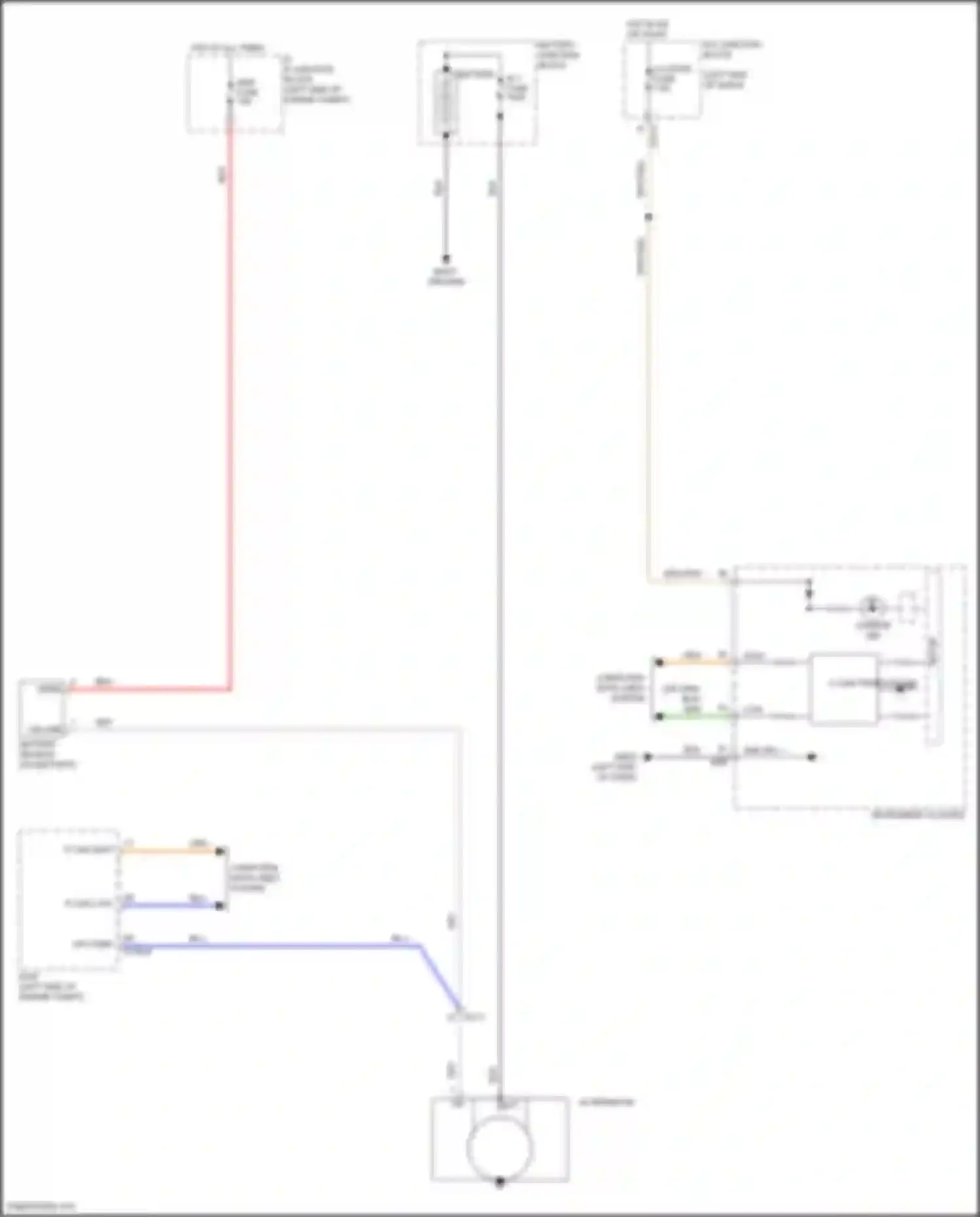 Wiring diagram battery junction block for Kia Telluride I (2019-2022) (1 of 4)