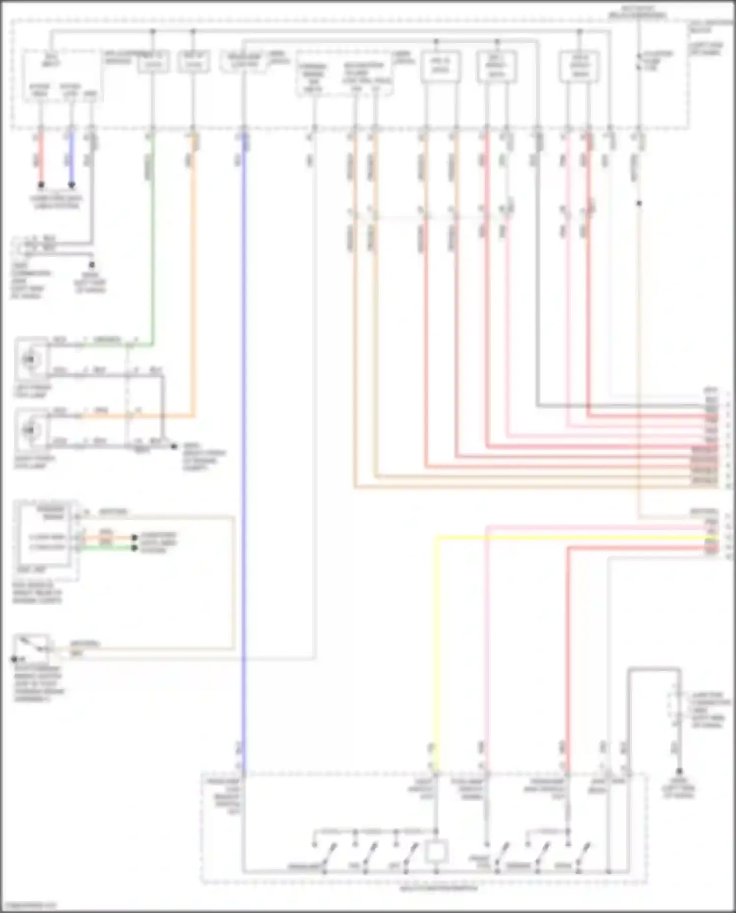 Wiring diagram bi-function h/lamp low tell-tale sw rh for Kia Telluride I (2019-2022) (1 of 1)
