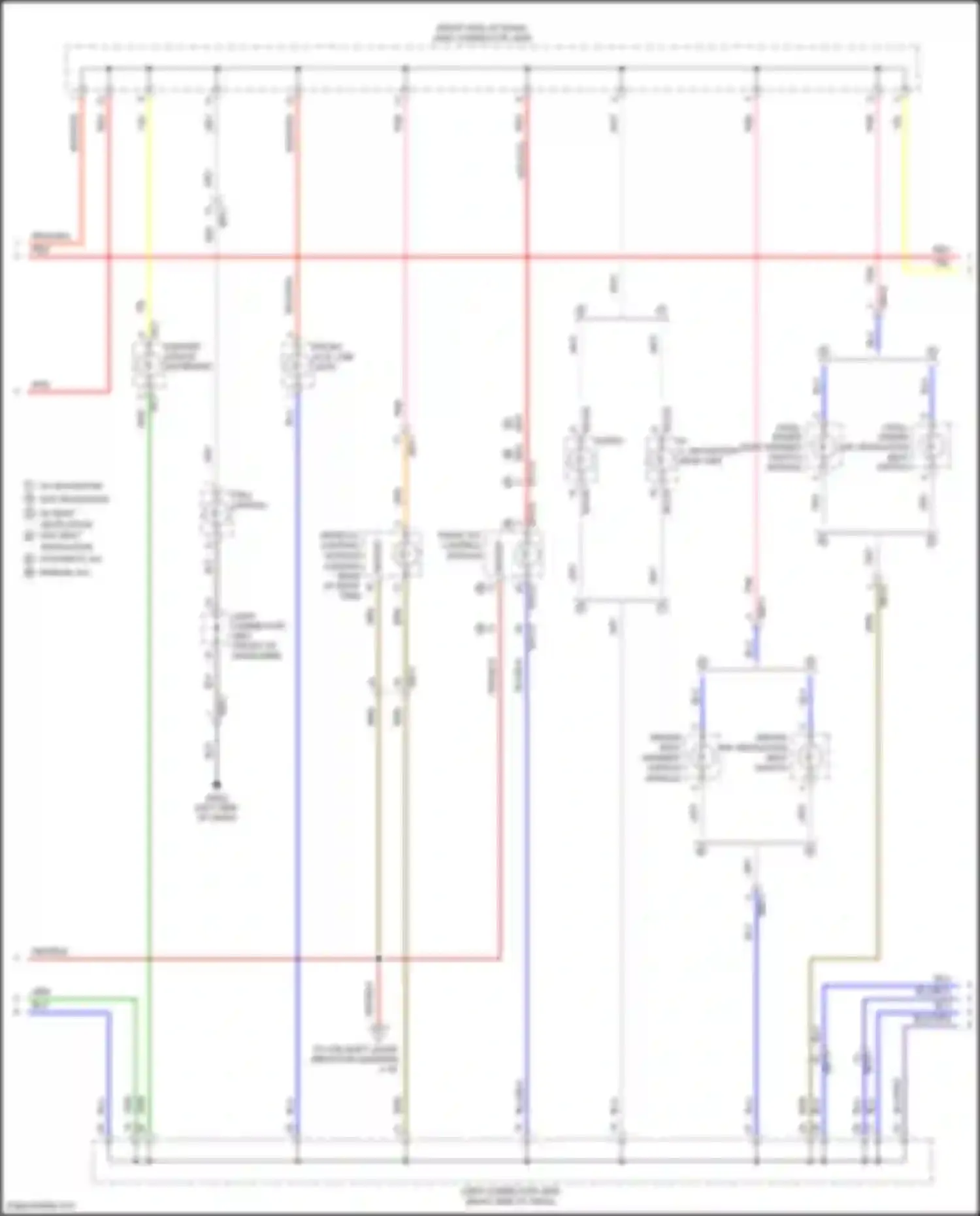 Wiring diagram blu/org for Kia Telluride I (2019-2022) (4 of 27)