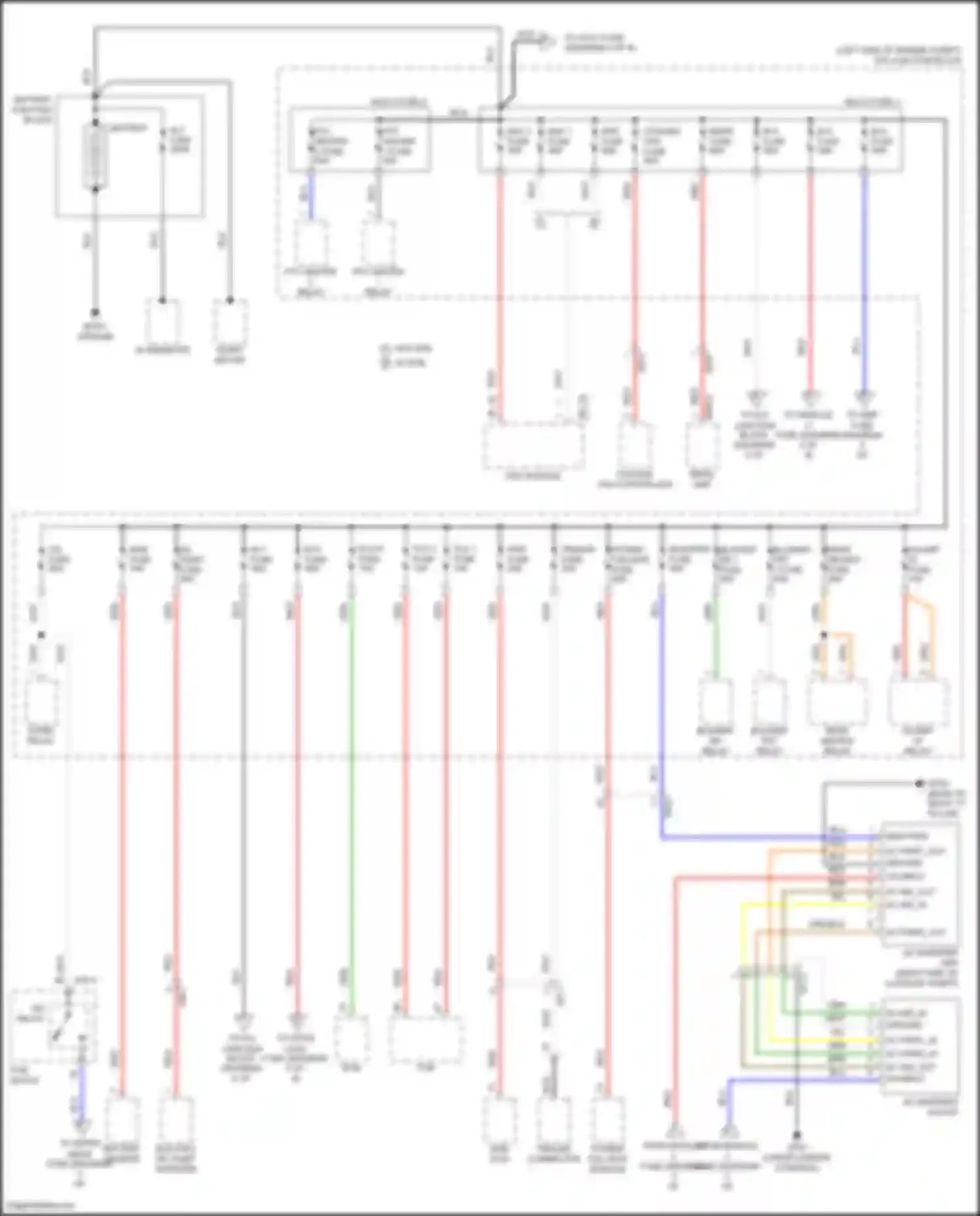Wiring diagram cooling fan fuse for Kia Telluride I (2019-2022) (4 of 4)