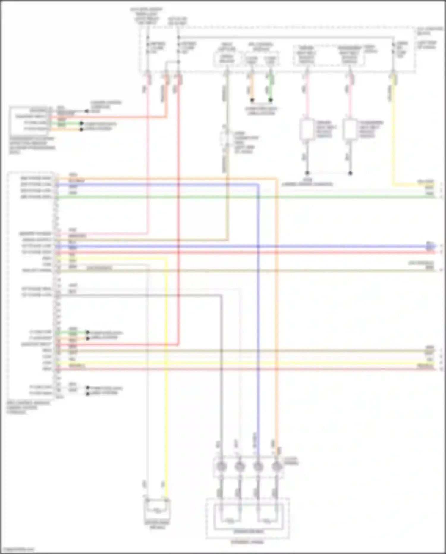 Wiring diagram driver seat belt buckle switch for Kia Telluride I (2019-2022) (3 of 3)
