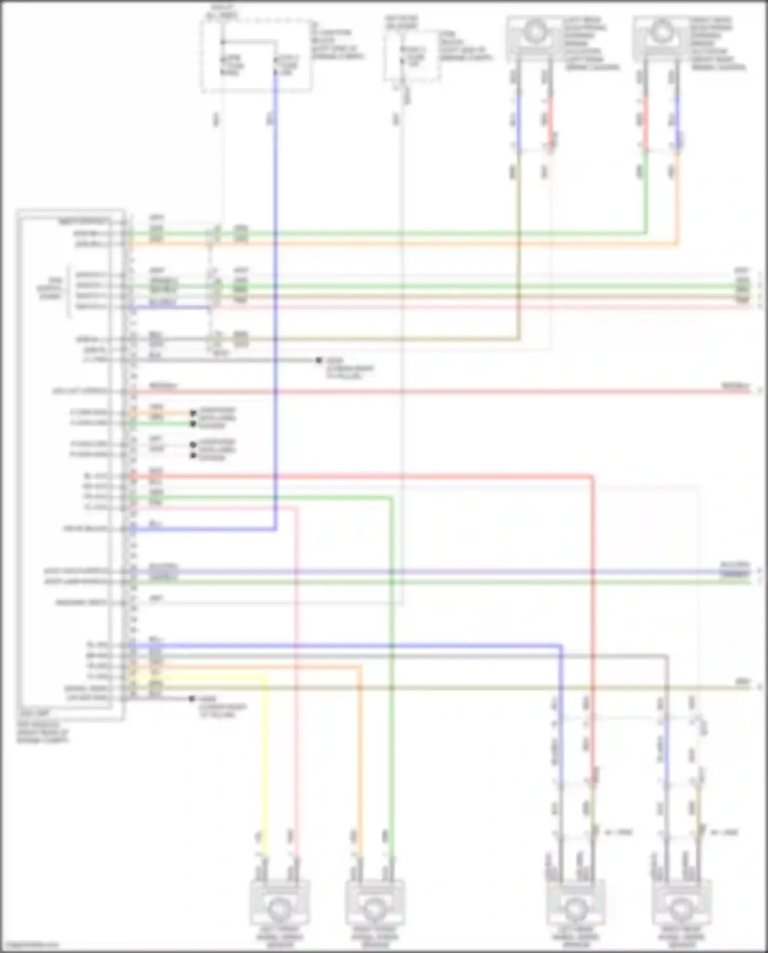 Wiring diagram epb switch signal for Kia Telluride I (2019-2022) (1 of 1)