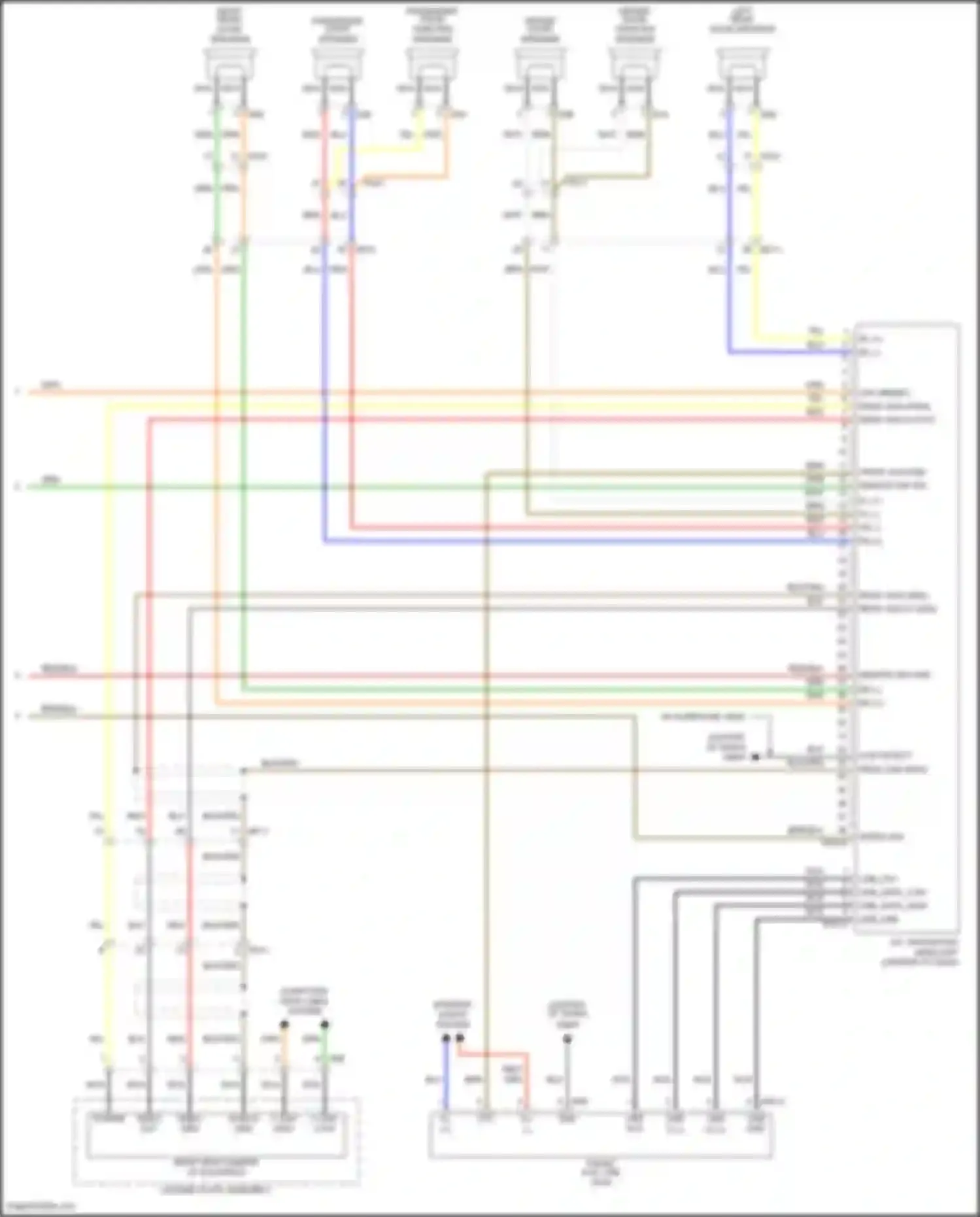 Wiring diagram license plate assembly for Kia Telluride I (2019-2022) (5 of 14)