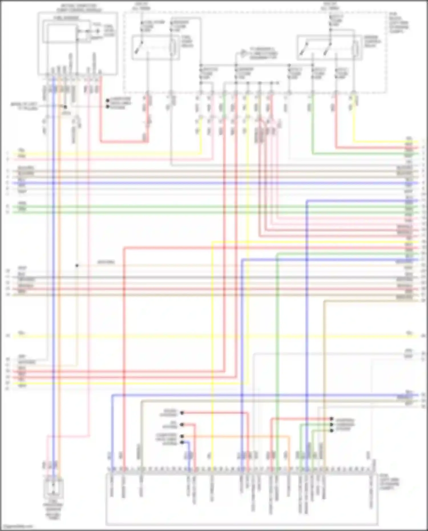 Wiring diagram lin-comm for Kia Telluride I (2019-2022) (2 of 2)