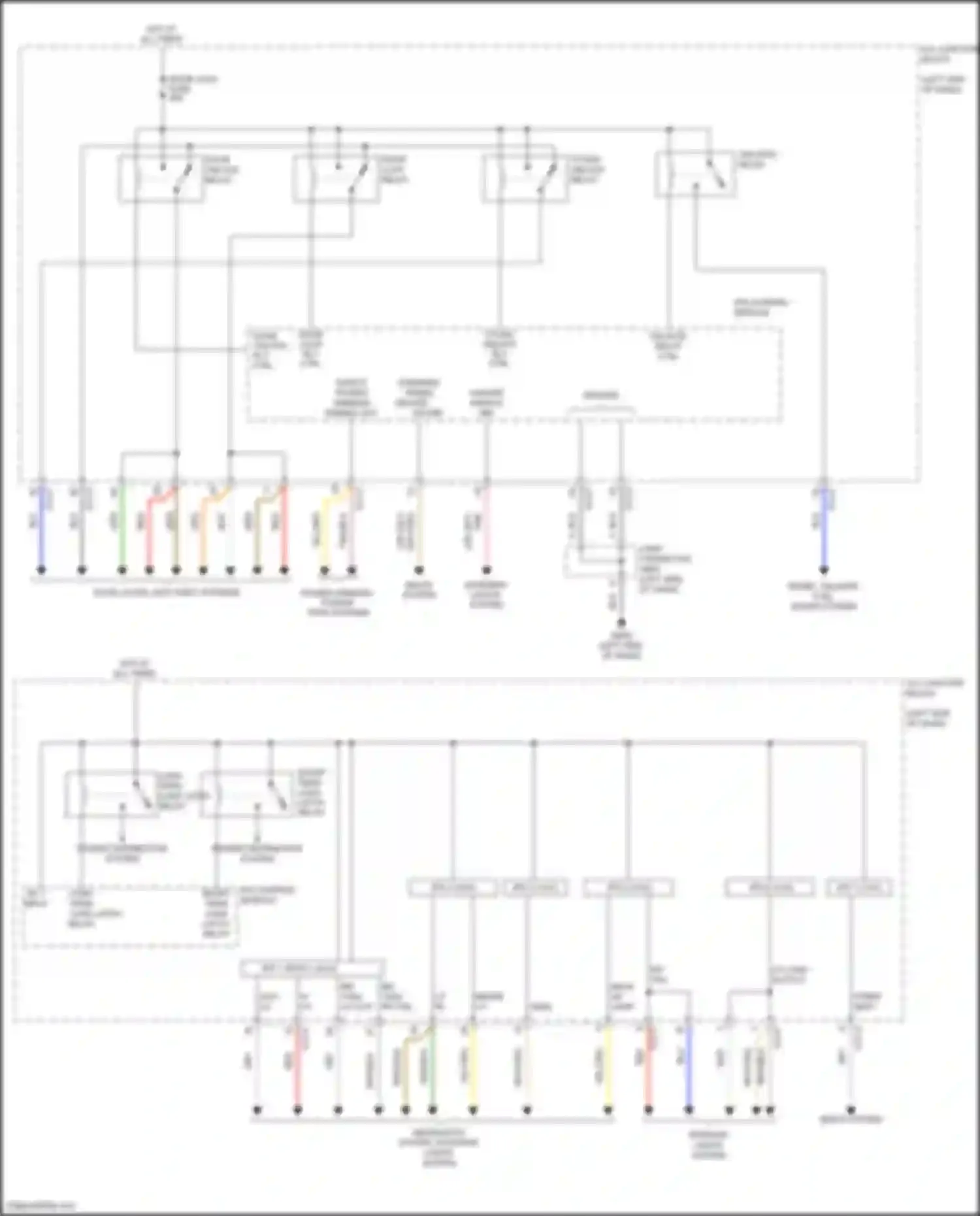 Wiring diagram long term load latch relay for Kia Telluride I (2019-2022) (1 of 2)