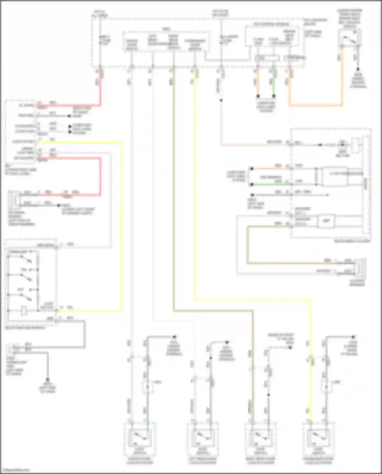 Wiring diagram multi- function switch for Kia Telluride I (2019-2022) (1 of 7)