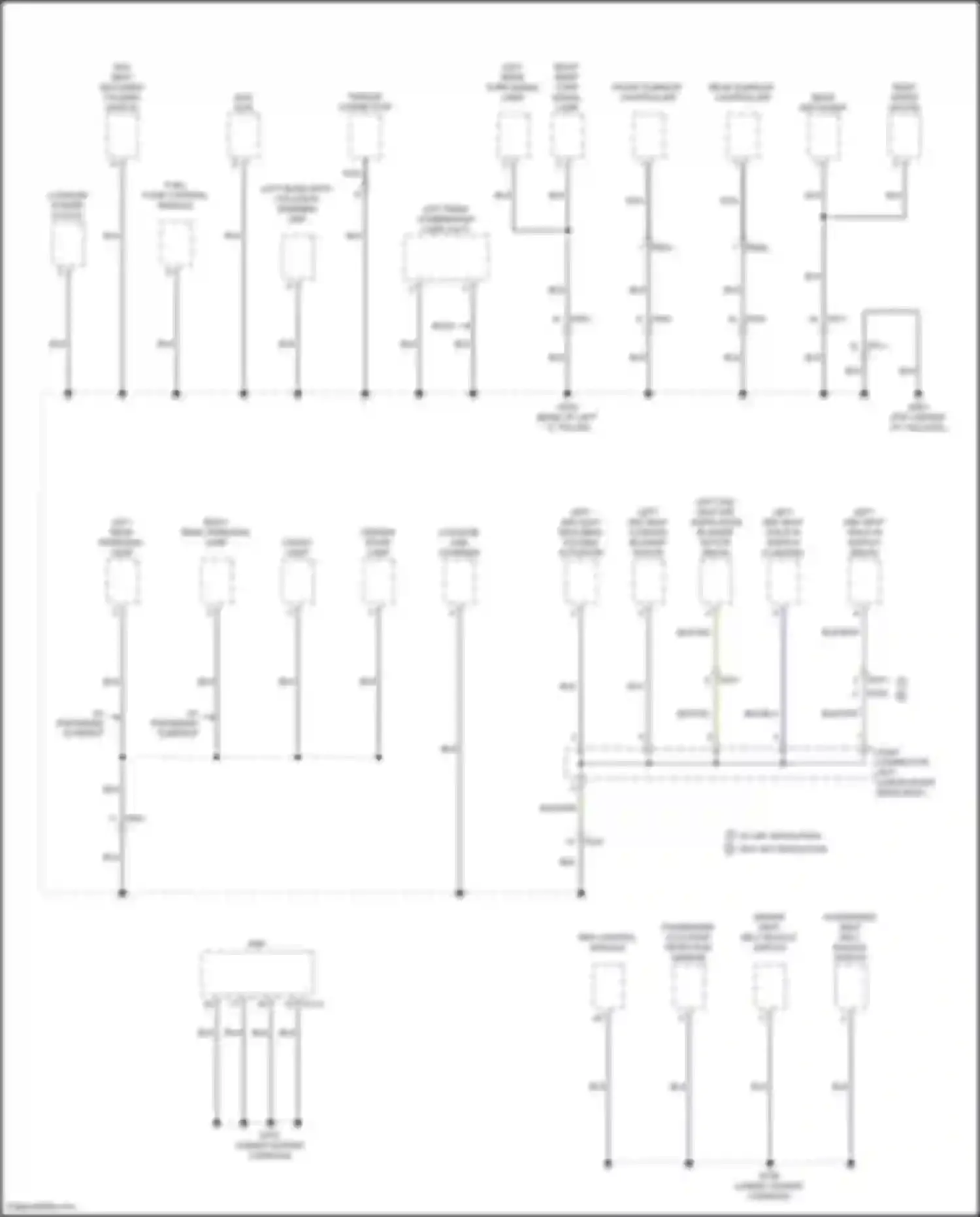 Wiring diagram passenger occupant detection sensor for Kia Telluride I (2019-2022) (2 of 4)