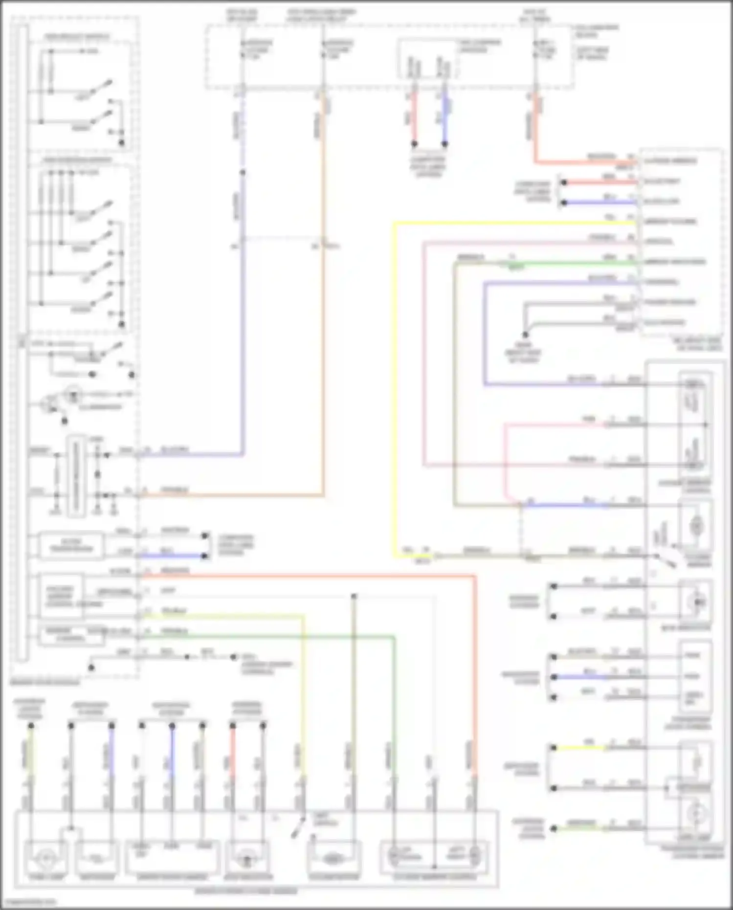 Wiring diagram passenger power outside mirror for Kia Telluride I (2019-2022) (9 of 11)