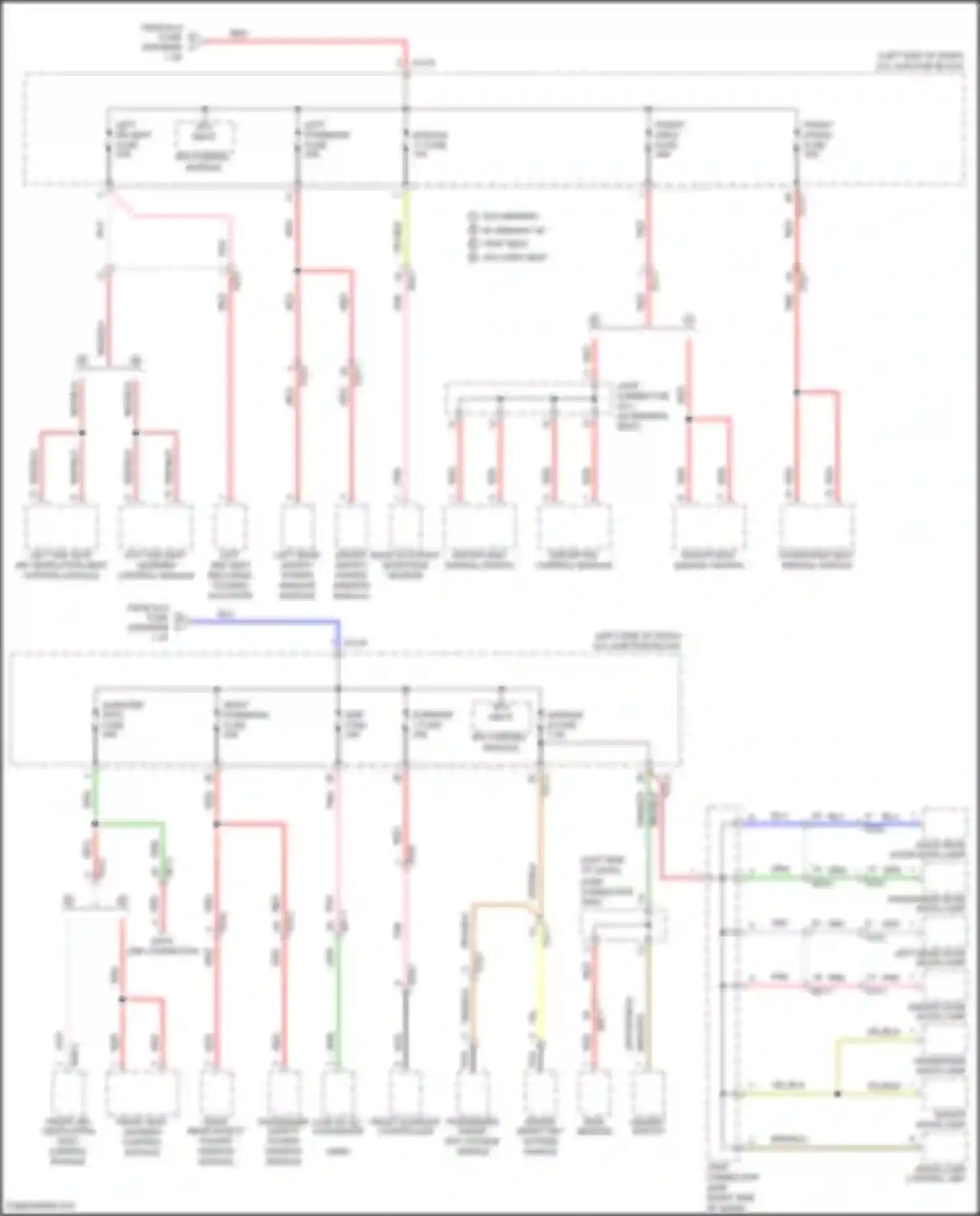 Wiring diagram passenger smart key outside handle for Kia Telluride I (2019-2022) (4 of 4)